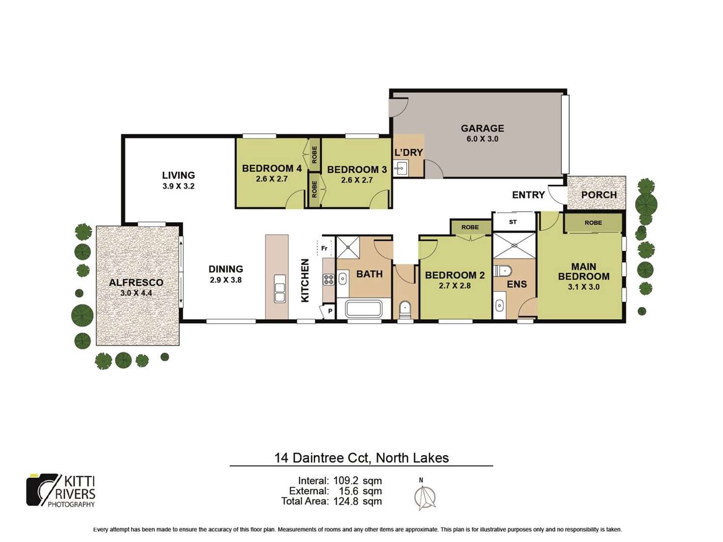 Floorplan of Homely house listing, 14 Daintree Circuit, North Lakes QLD 4509