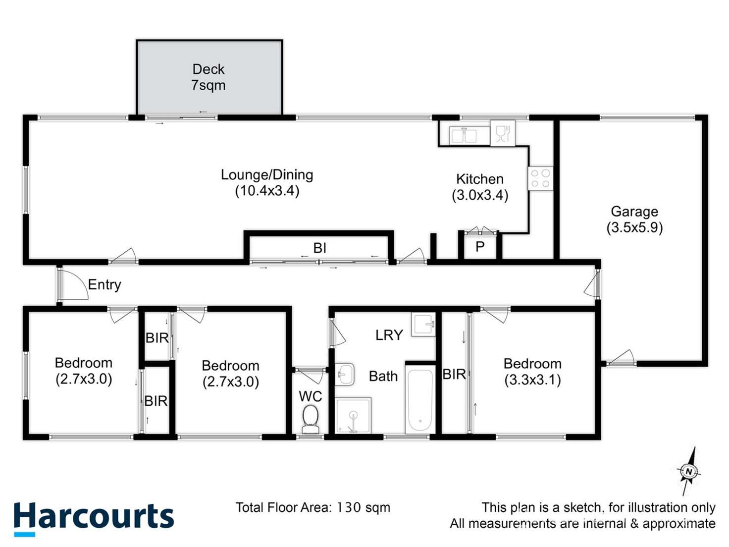 Floorplan of Homely unit listing, 4/14 Yarraman Drive, Kingston TAS 7050