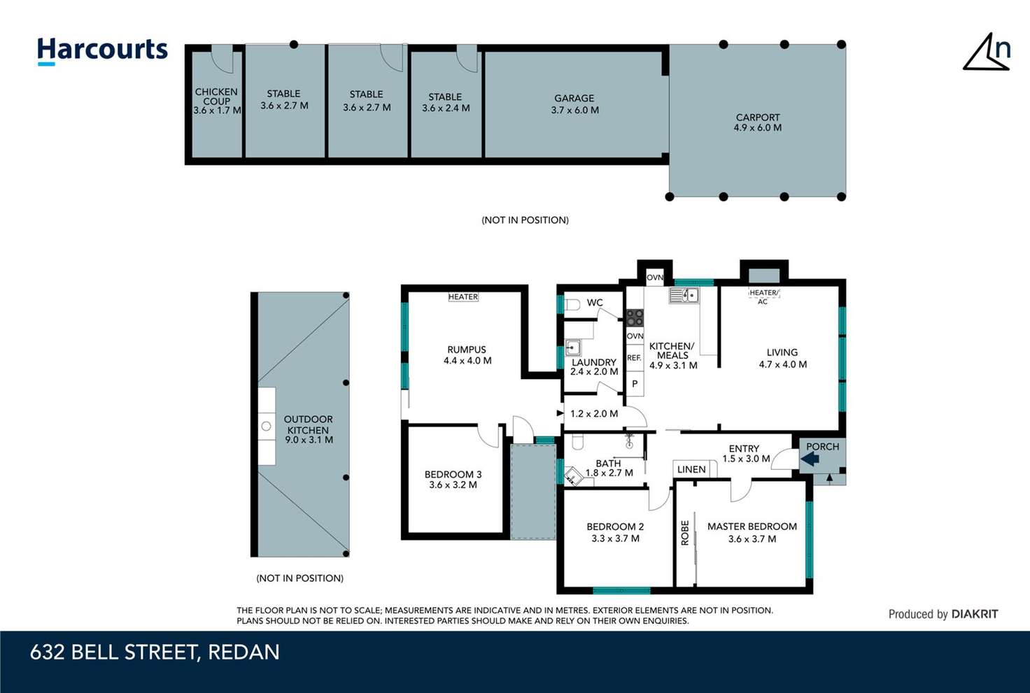 Floorplan of Homely house listing, 632 Bell Street, Redan VIC 3350