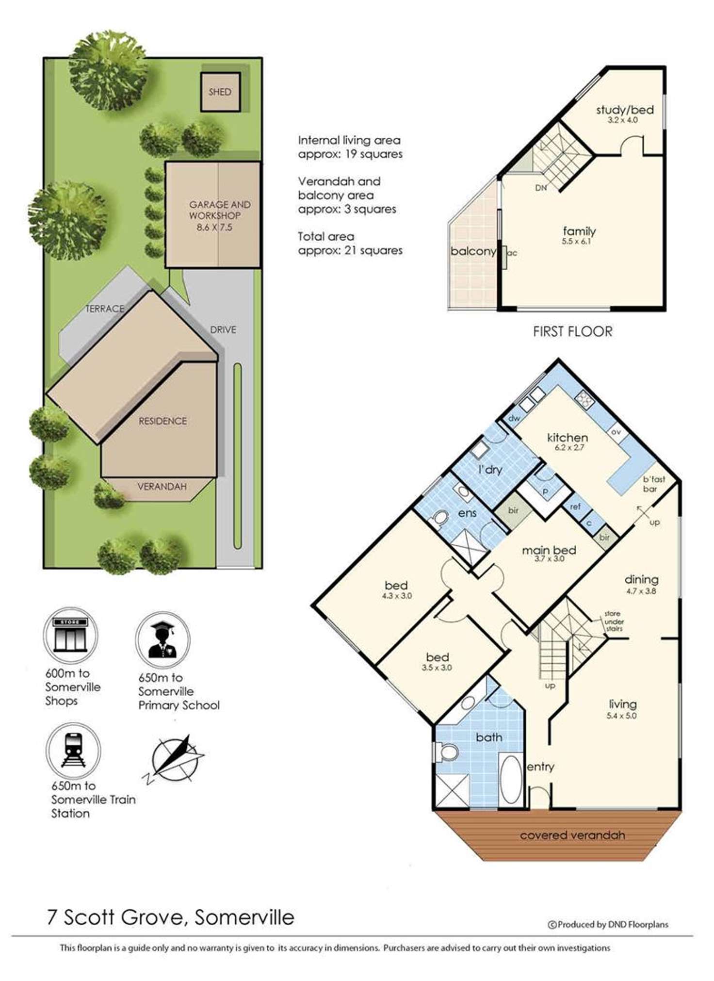 Floorplan of Homely house listing, 7 Scott Grove, Somerville VIC 3912