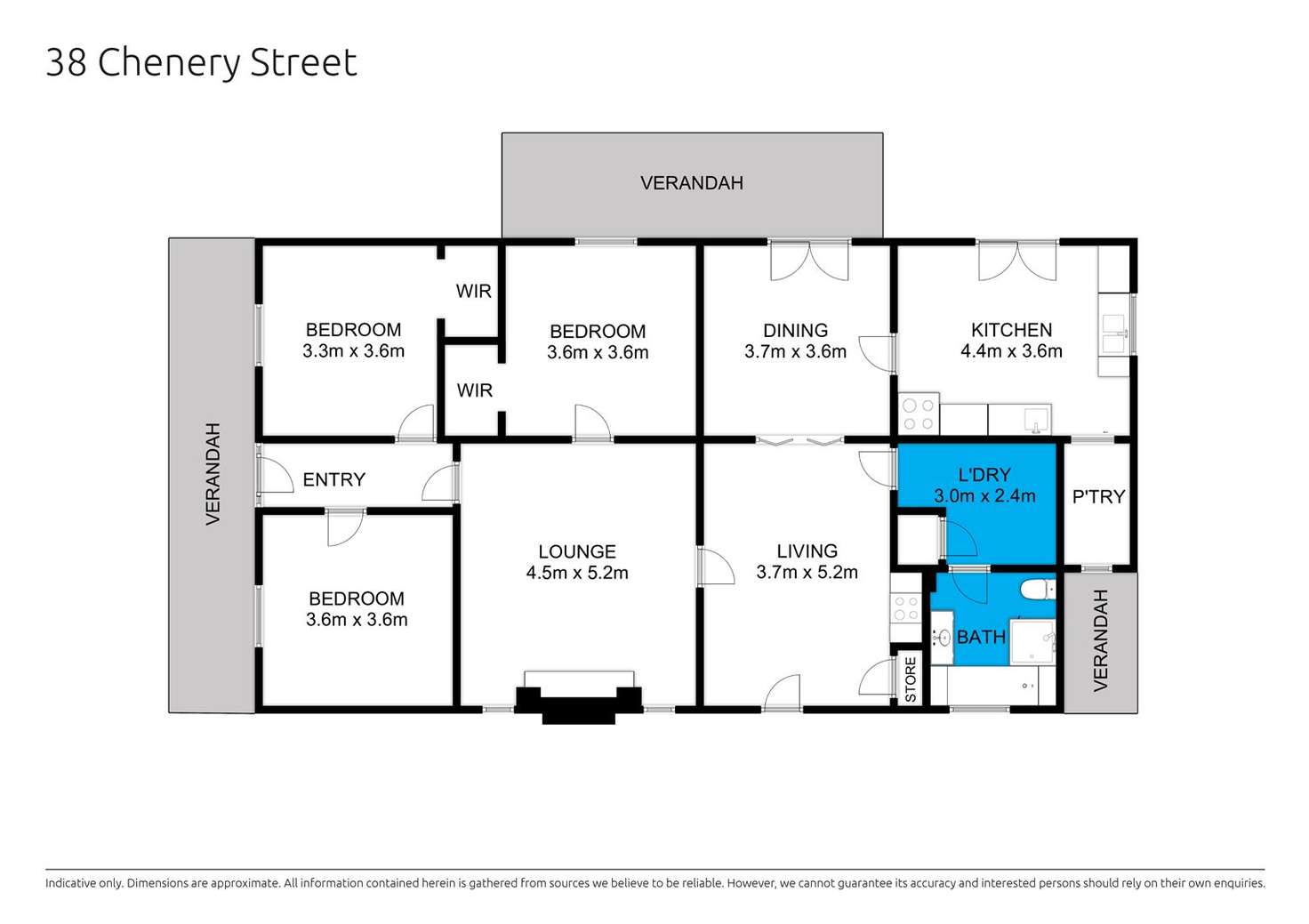 Floorplan of Homely house listing, 38 Chenery Street, Mansfield VIC 3722