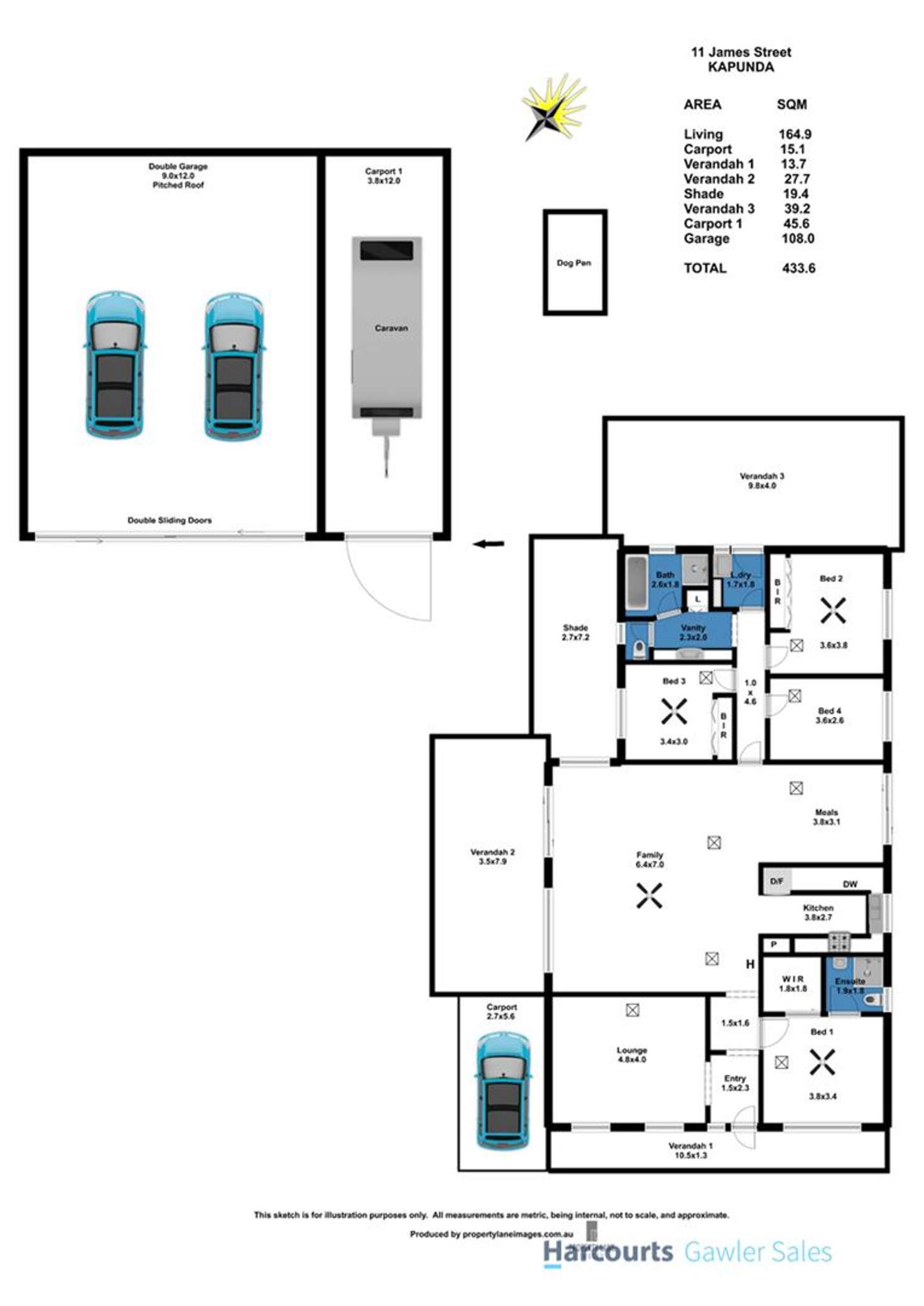Floorplan of Homely house listing, 11 James Street, Kapunda SA 5373
