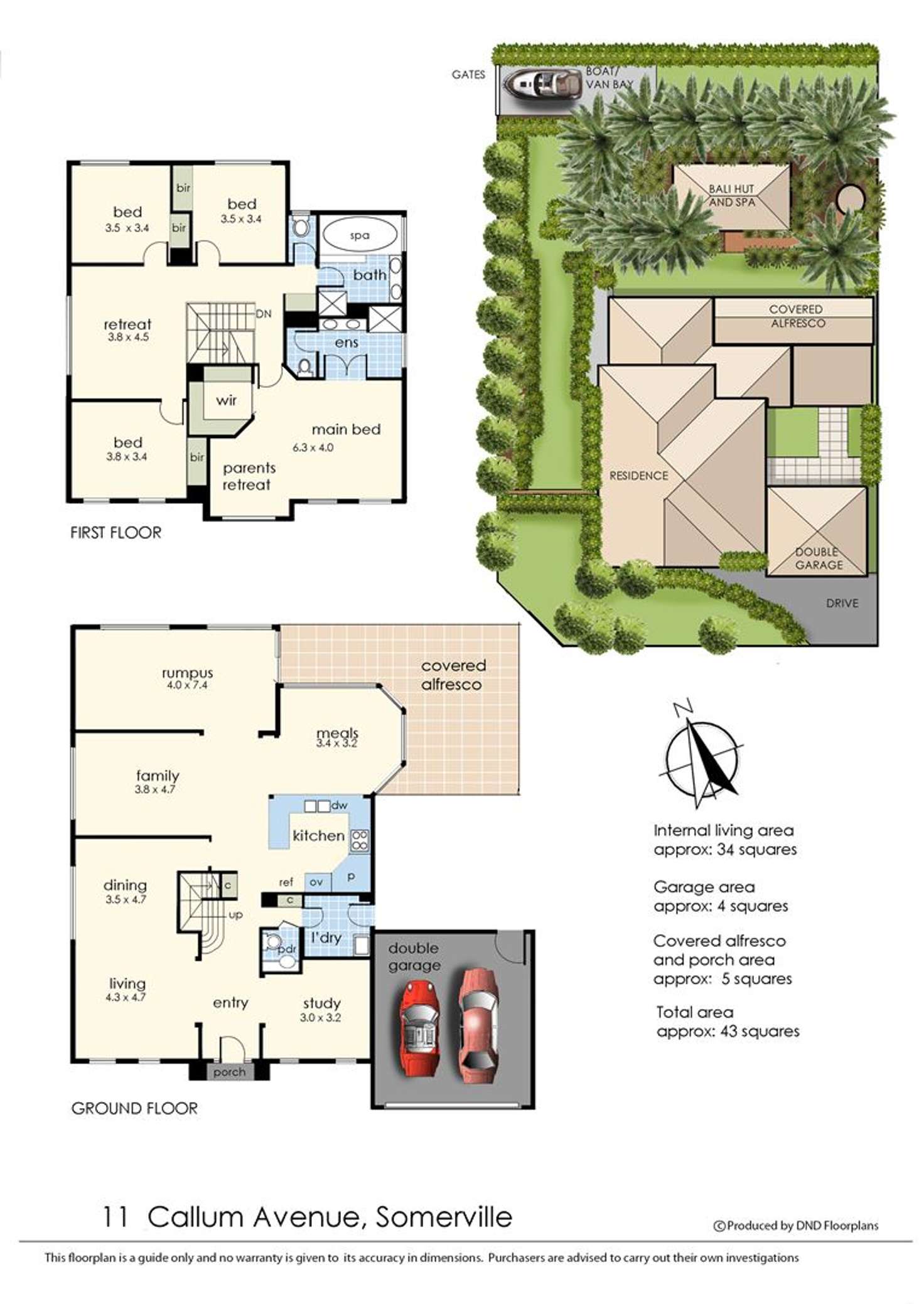Floorplan of Homely house listing, 11 Callum Avenue, Somerville VIC 3912