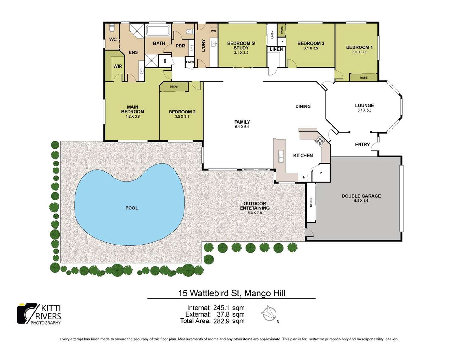 Floorplan of Homely house listing, 15 Wattlebird Street, Mango Hill QLD 4509