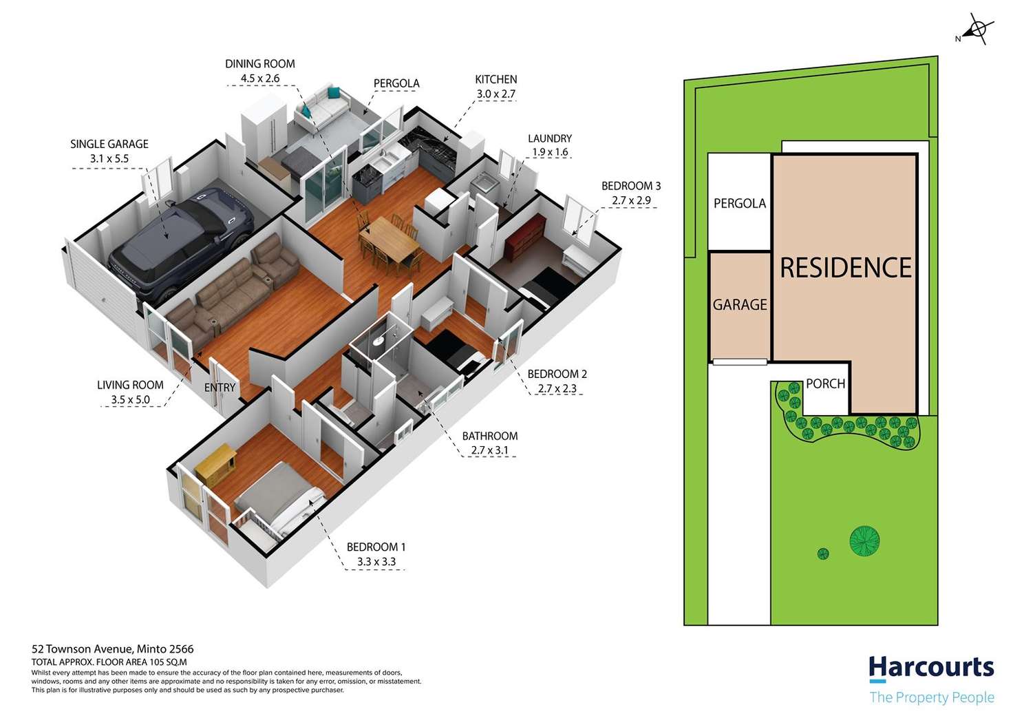 Floorplan of Homely house listing, 52 Townson Avenue, Minto NSW 2566