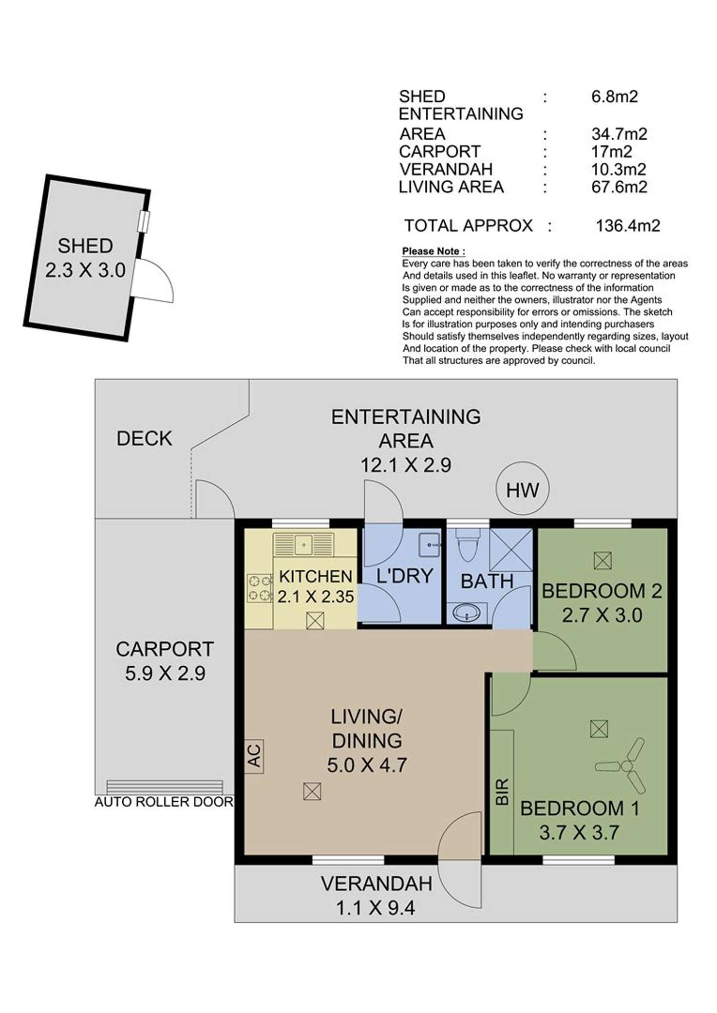 Floorplan of Homely unit listing, 2/5A Market Place, Nairne SA 5252