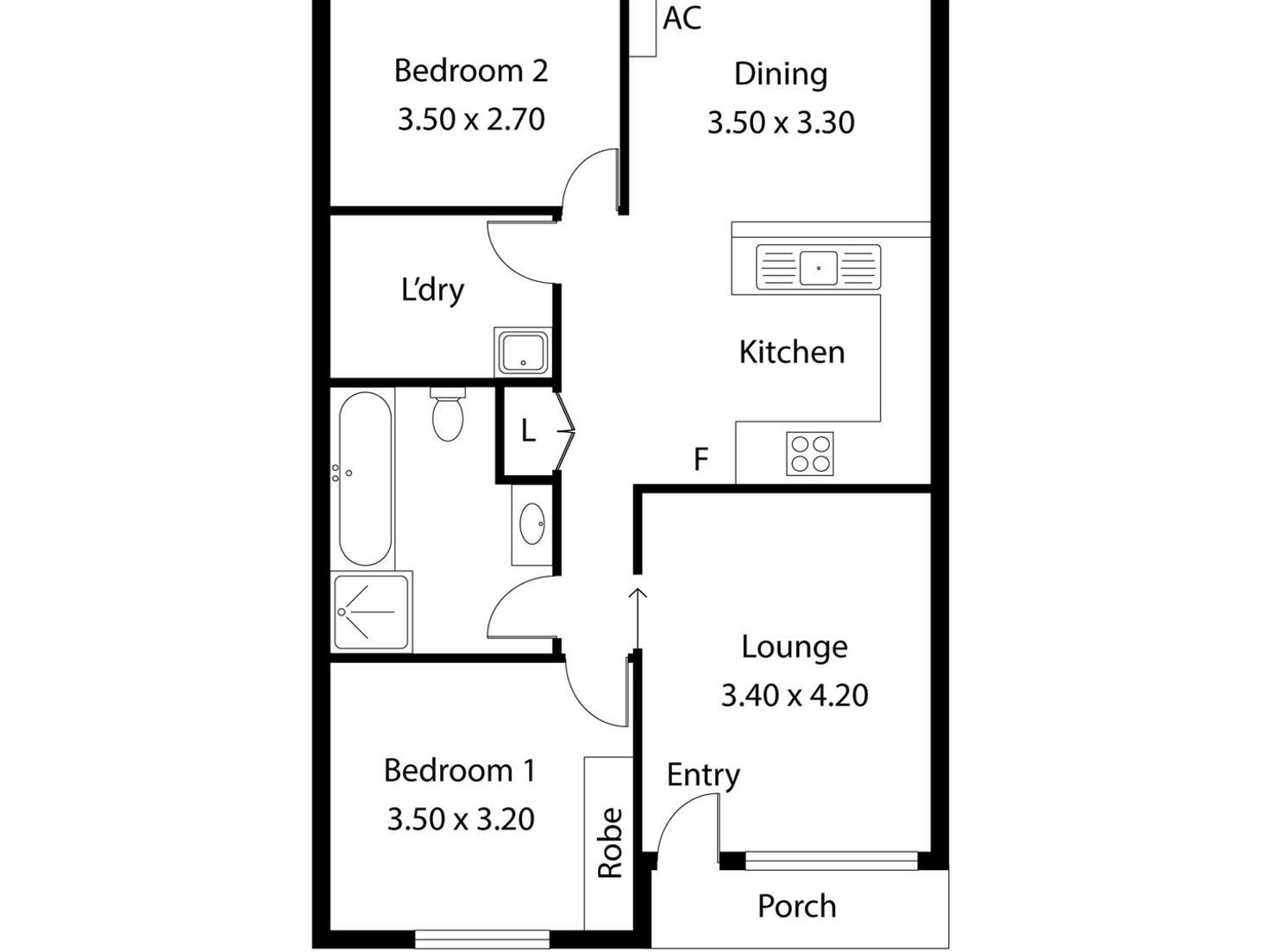 Floorplan of Homely unit listing, 8/3 Burgate Street, Elizabeth Grove SA 5112