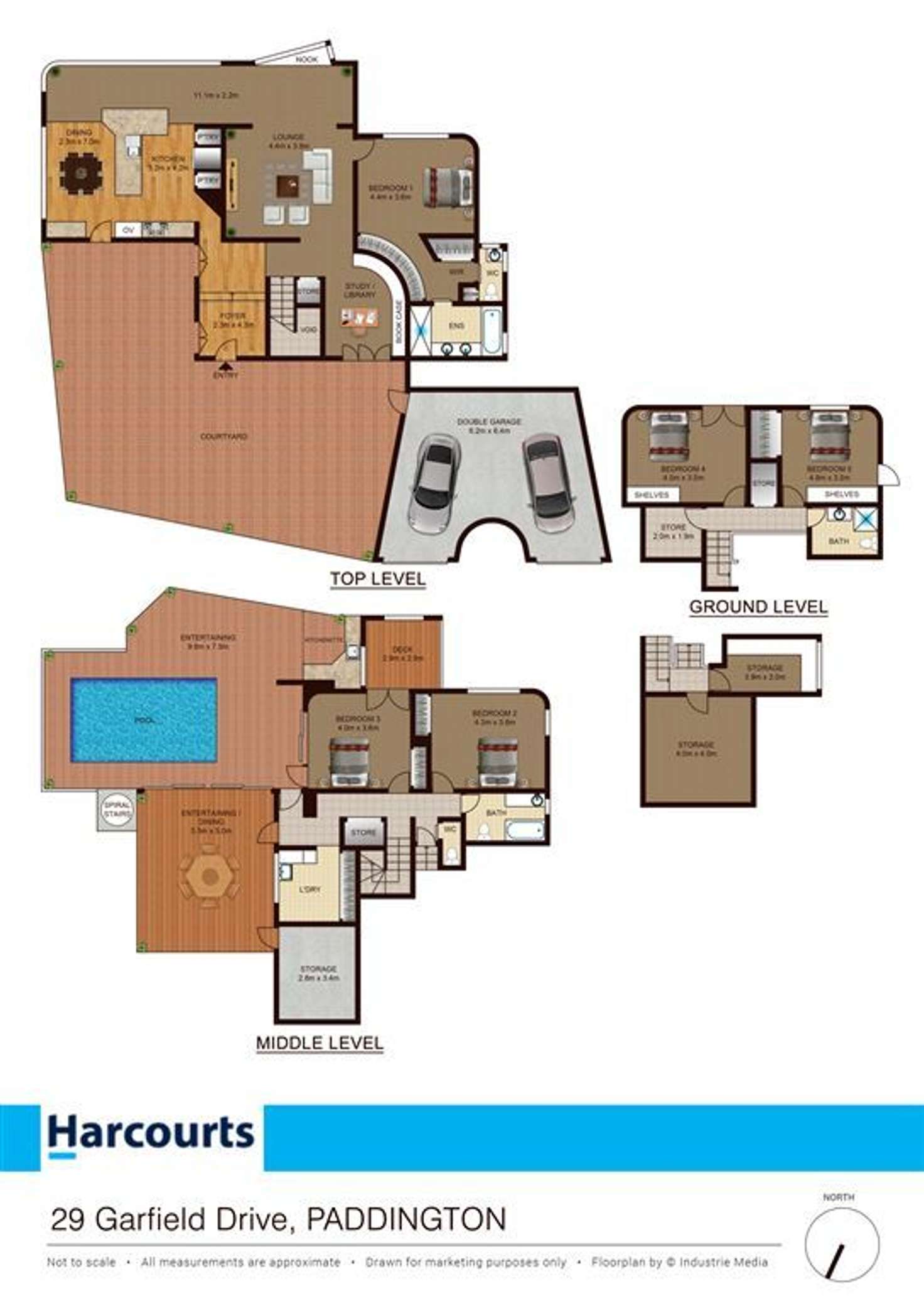 Floorplan of Homely house listing, 29 Garfield Drive, Paddington QLD 4064
