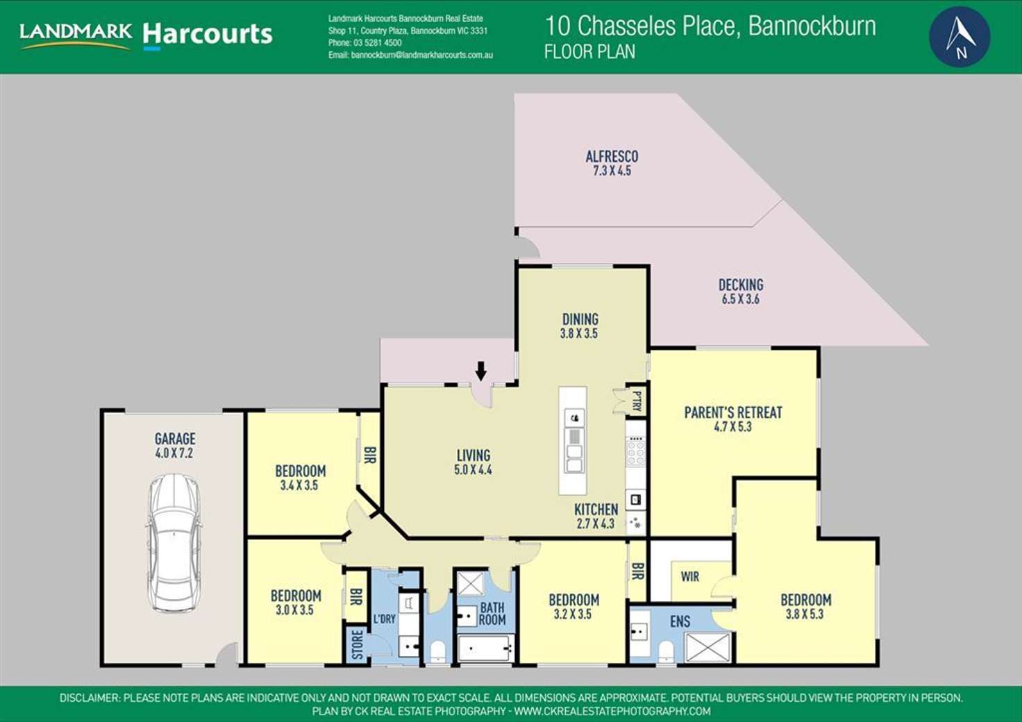 Floorplan of Homely house listing, 10 Chasseles Place, Bannockburn VIC 3331