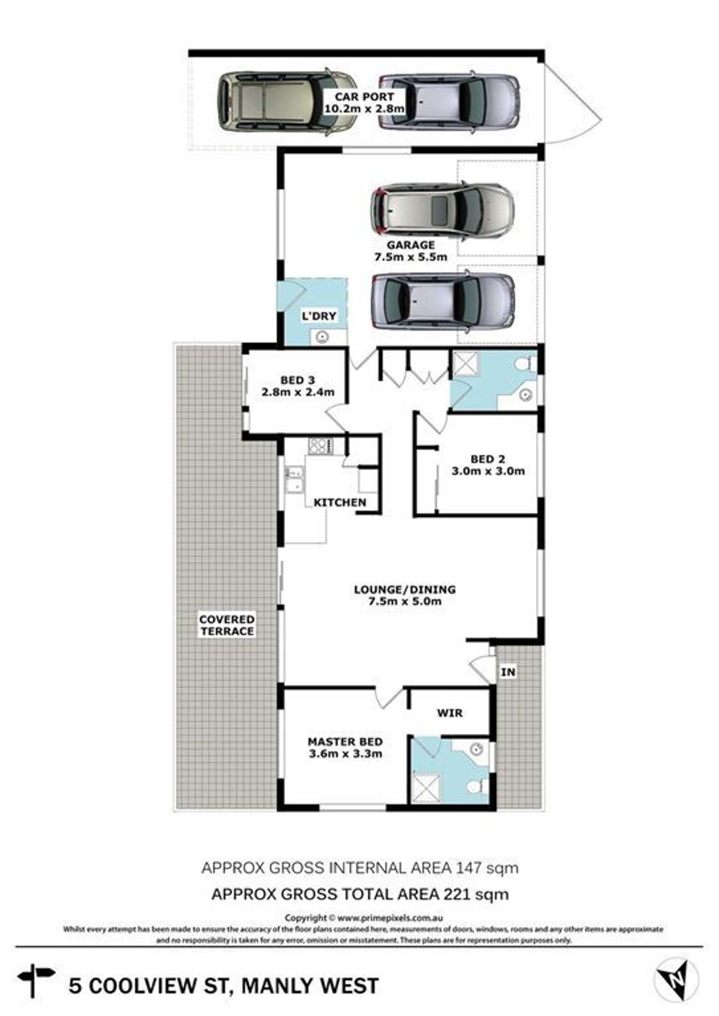 Floorplan of Homely house listing, 5 Coolview Street, Manly West QLD 4179