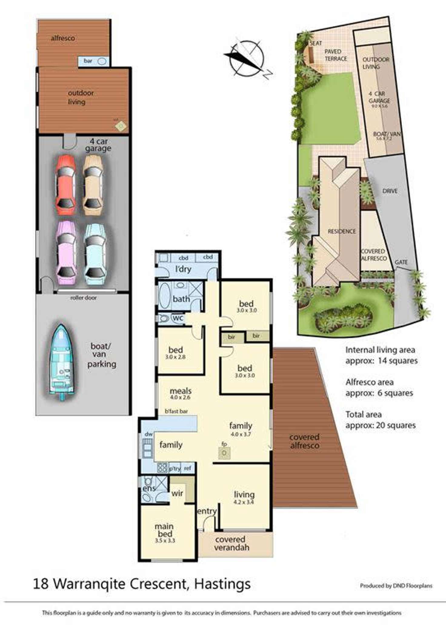 Floorplan of Homely house listing, 18 Warranqite Crescent, Hastings VIC 3915