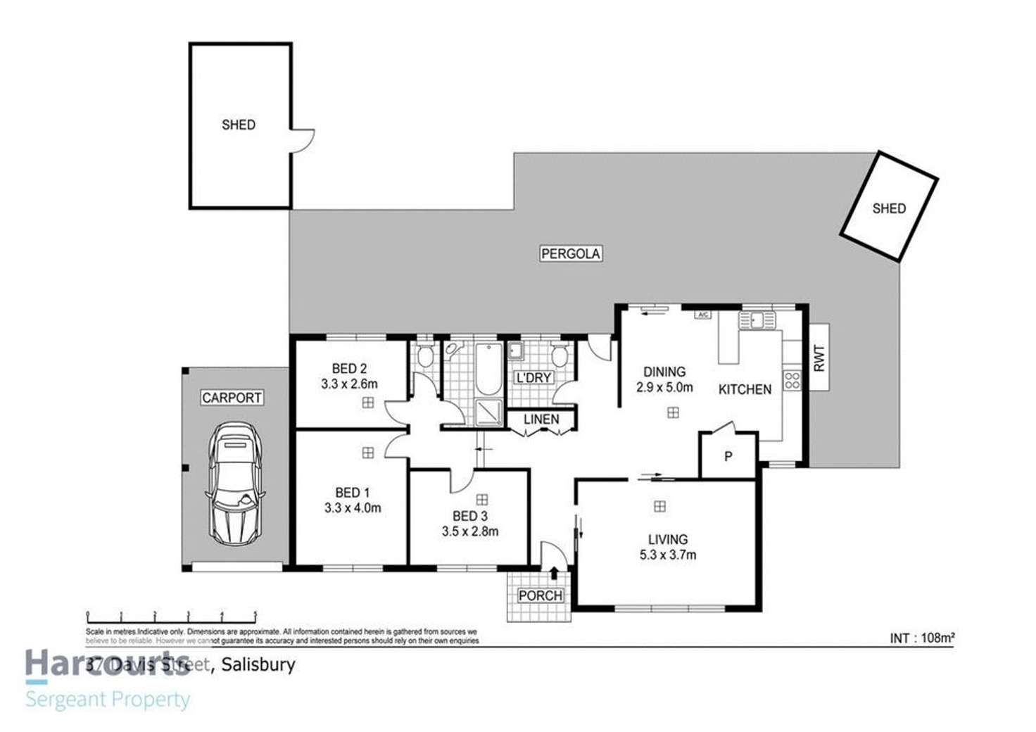 Floorplan of Homely house listing, 37 Davis Street, Salisbury SA 5108
