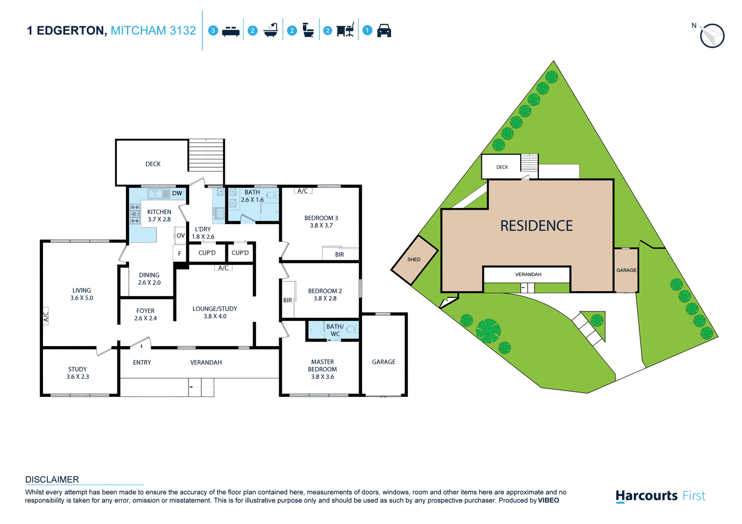 Floorplan of Homely house listing, 1 Edgerton Road, Mitcham VIC 3132