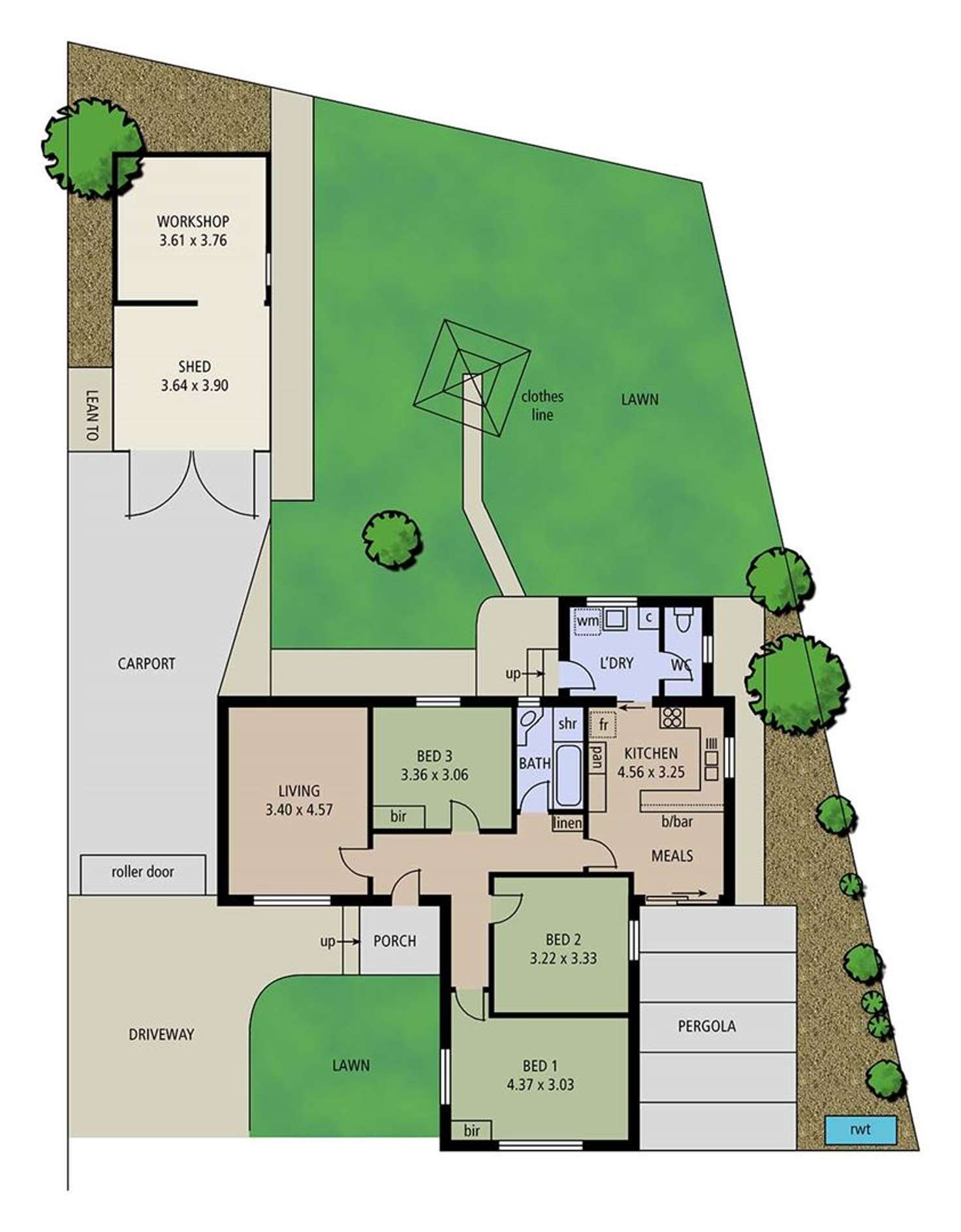 Floorplan of Homely house listing, 49 Gulfview Road, Christies Beach SA 5165