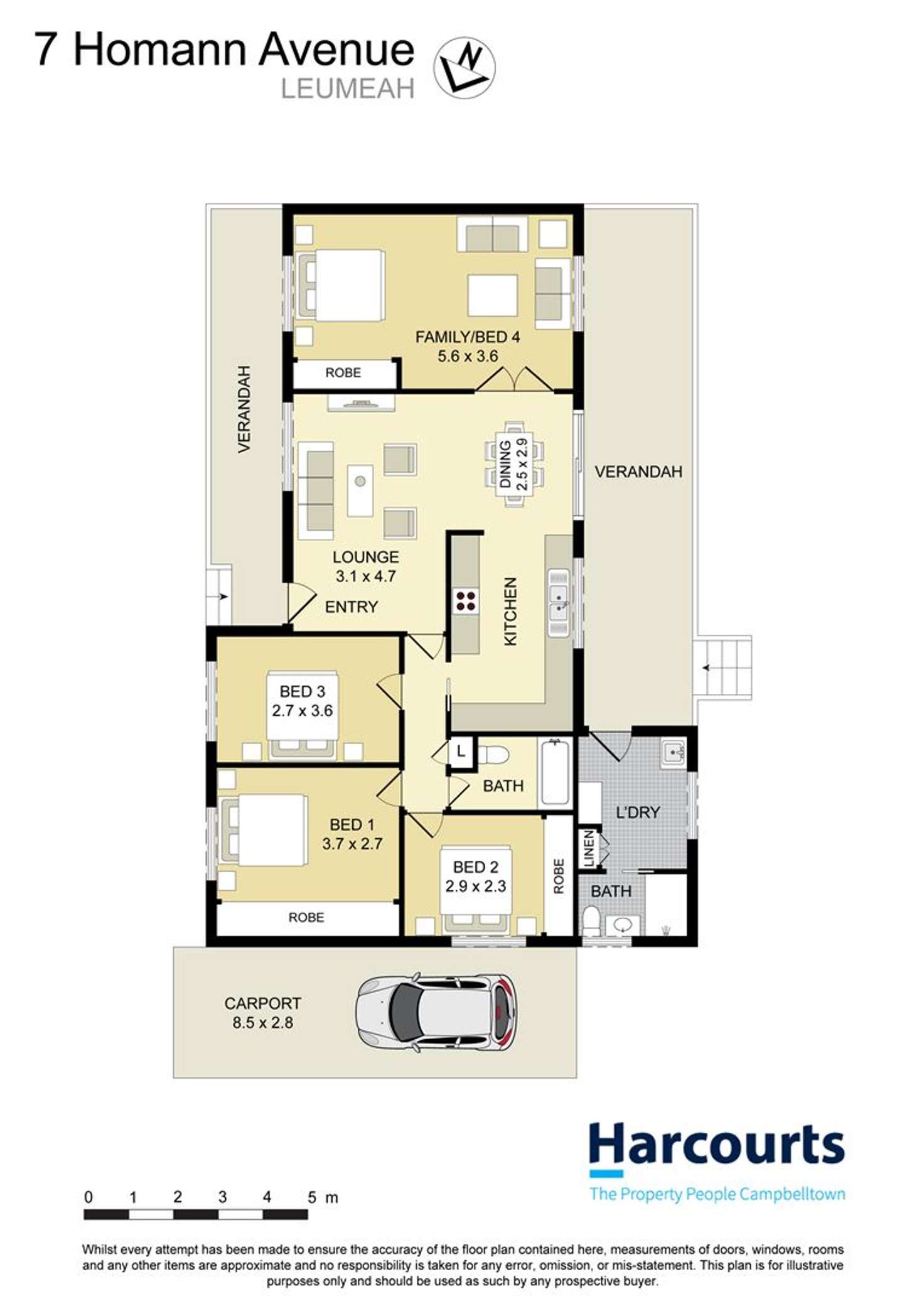Floorplan of Homely house listing, 7 Homann Avenue, Leumeah NSW 2560