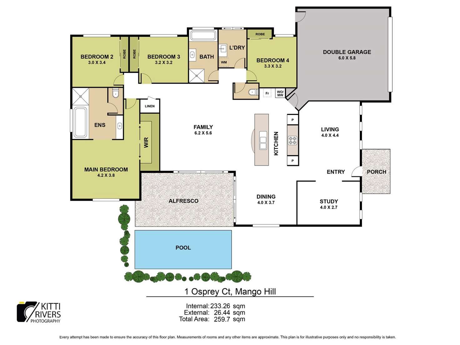 Floorplan of Homely house listing, 1 Osprey Court, Mango Hill QLD 4509