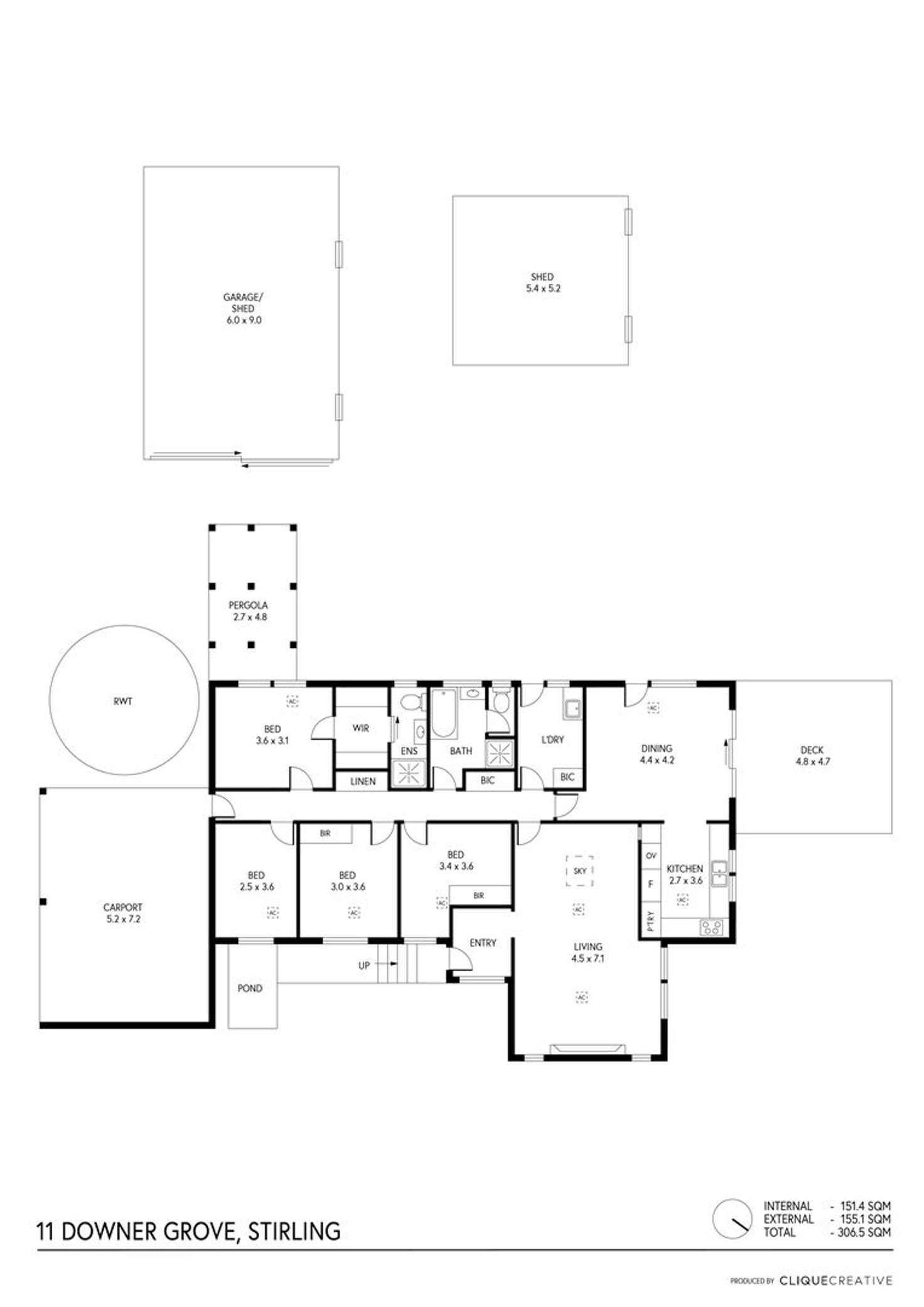 Floorplan of Homely house listing, 11 Downer Grove, Stirling SA 5152
