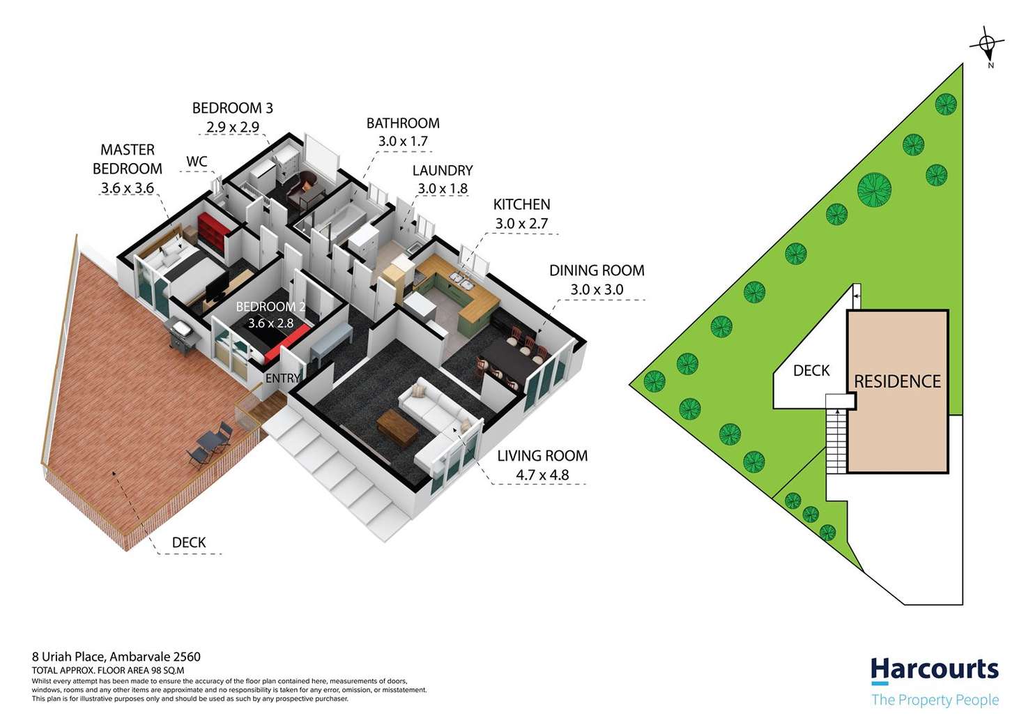 Floorplan of Homely house listing, 8 Uriah Place, Ambarvale NSW 2560