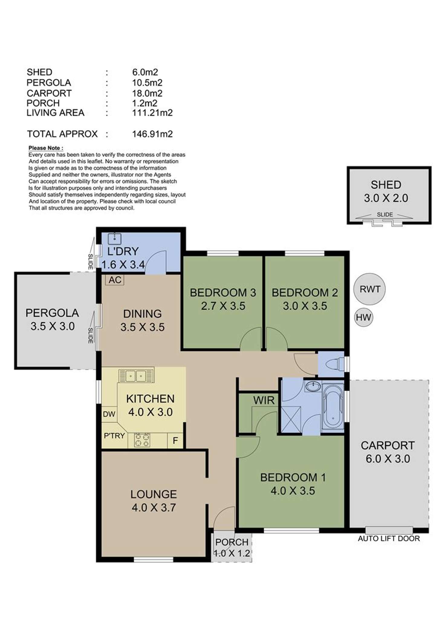 Floorplan of Homely house listing, 1 Gamlin Court, Littlehampton SA 5250