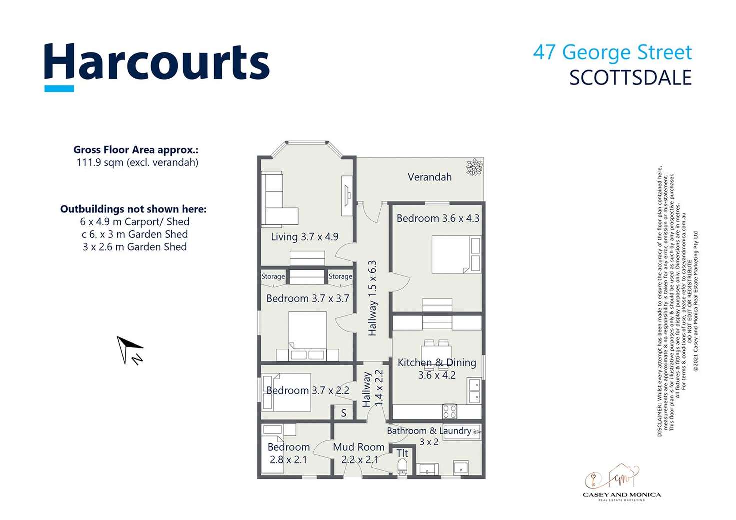 Floorplan of Homely house listing, 47 George Street, Scottsdale TAS 7260