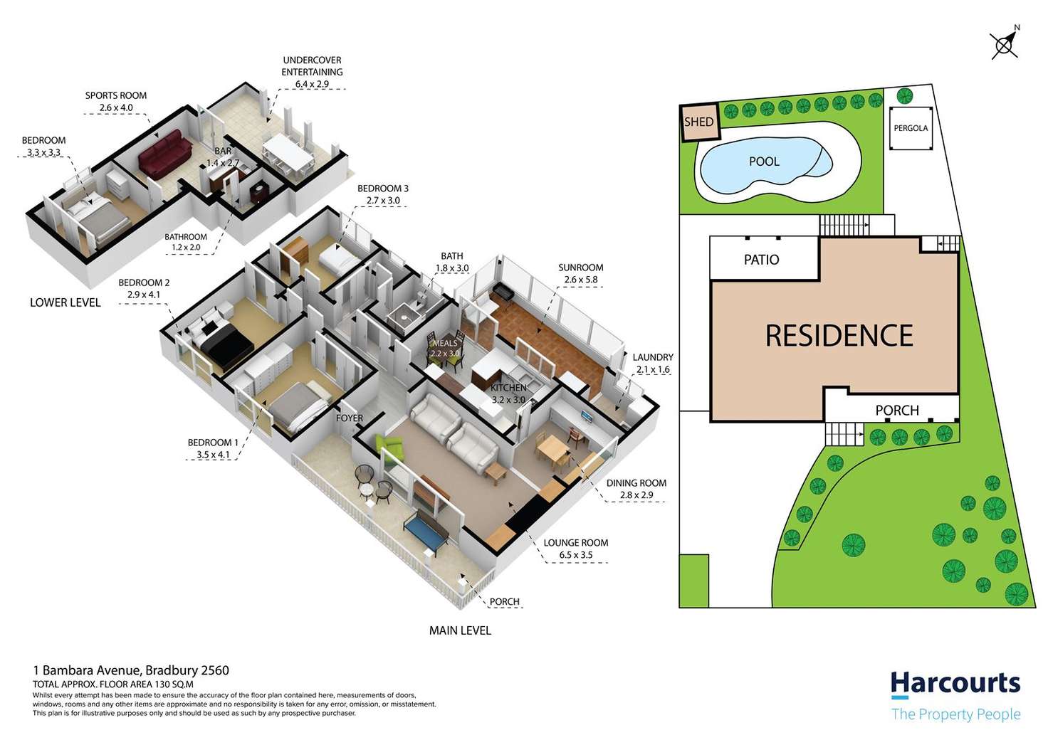 Floorplan of Homely house listing, 1 Bambara Avenue, Bradbury NSW 2560