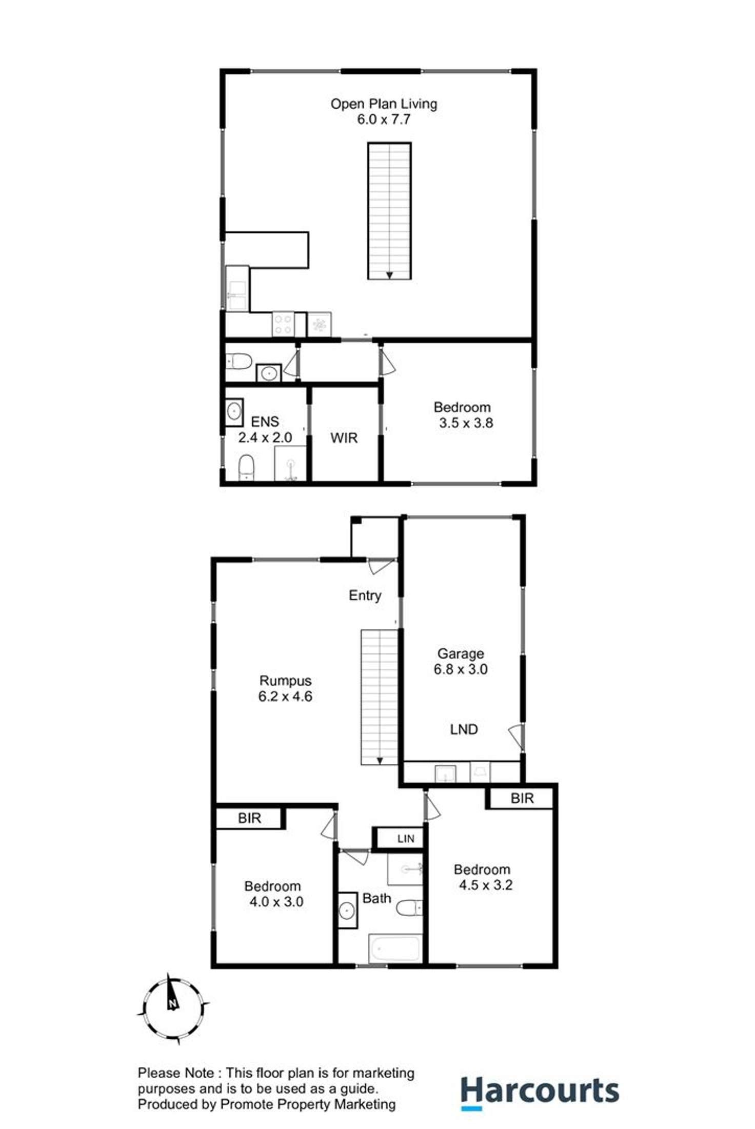 Floorplan of Homely townhouse listing, 7/6 Pauls Road, Lindisfarne TAS 7015
