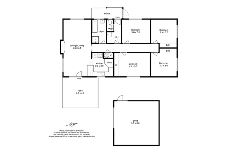 Floorplan of Homely house listing, 2 Fielding Street, Penguin TAS 7316