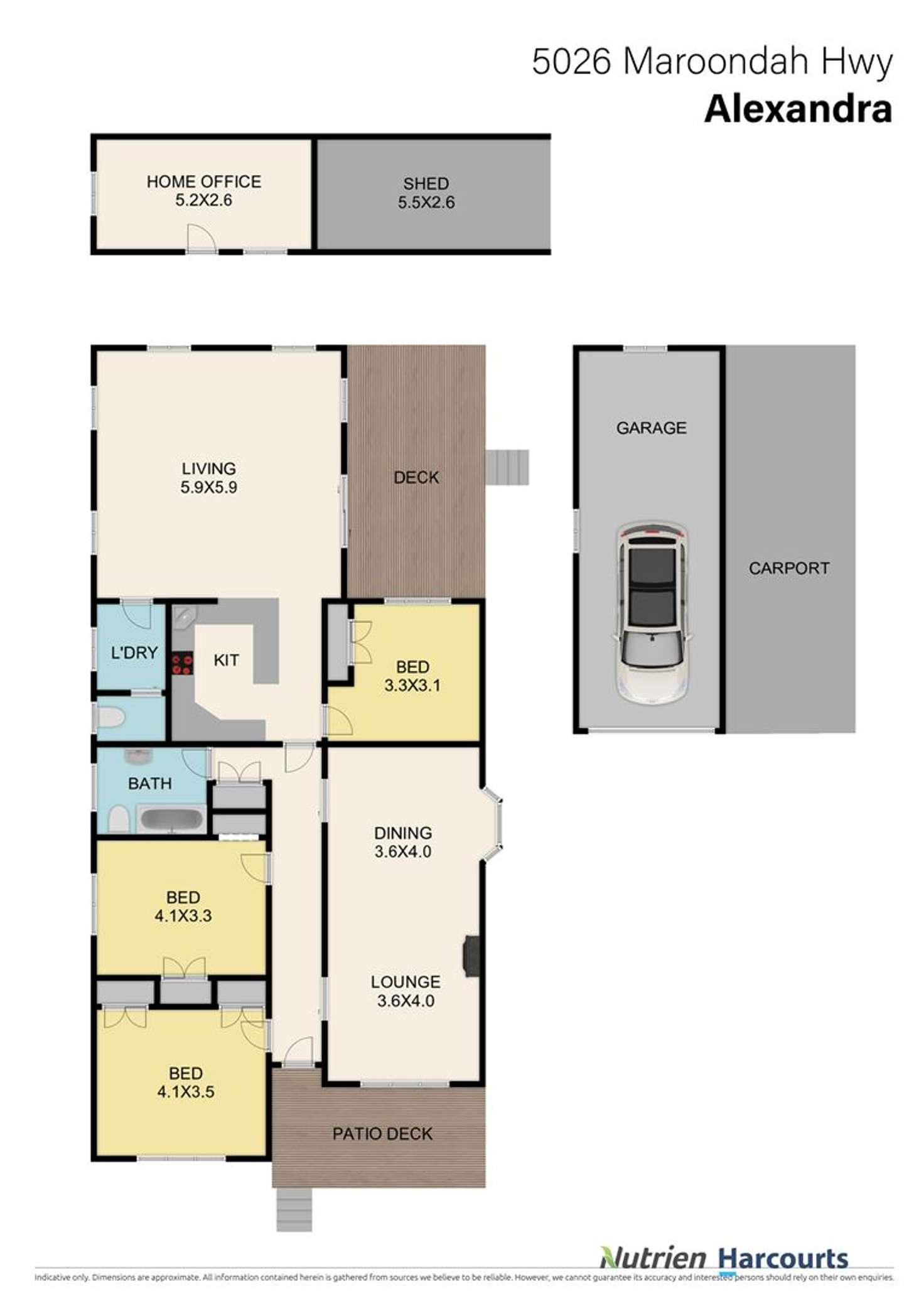 Floorplan of Homely house listing, 5026 Maroondah Highway, Alexandra VIC 3714