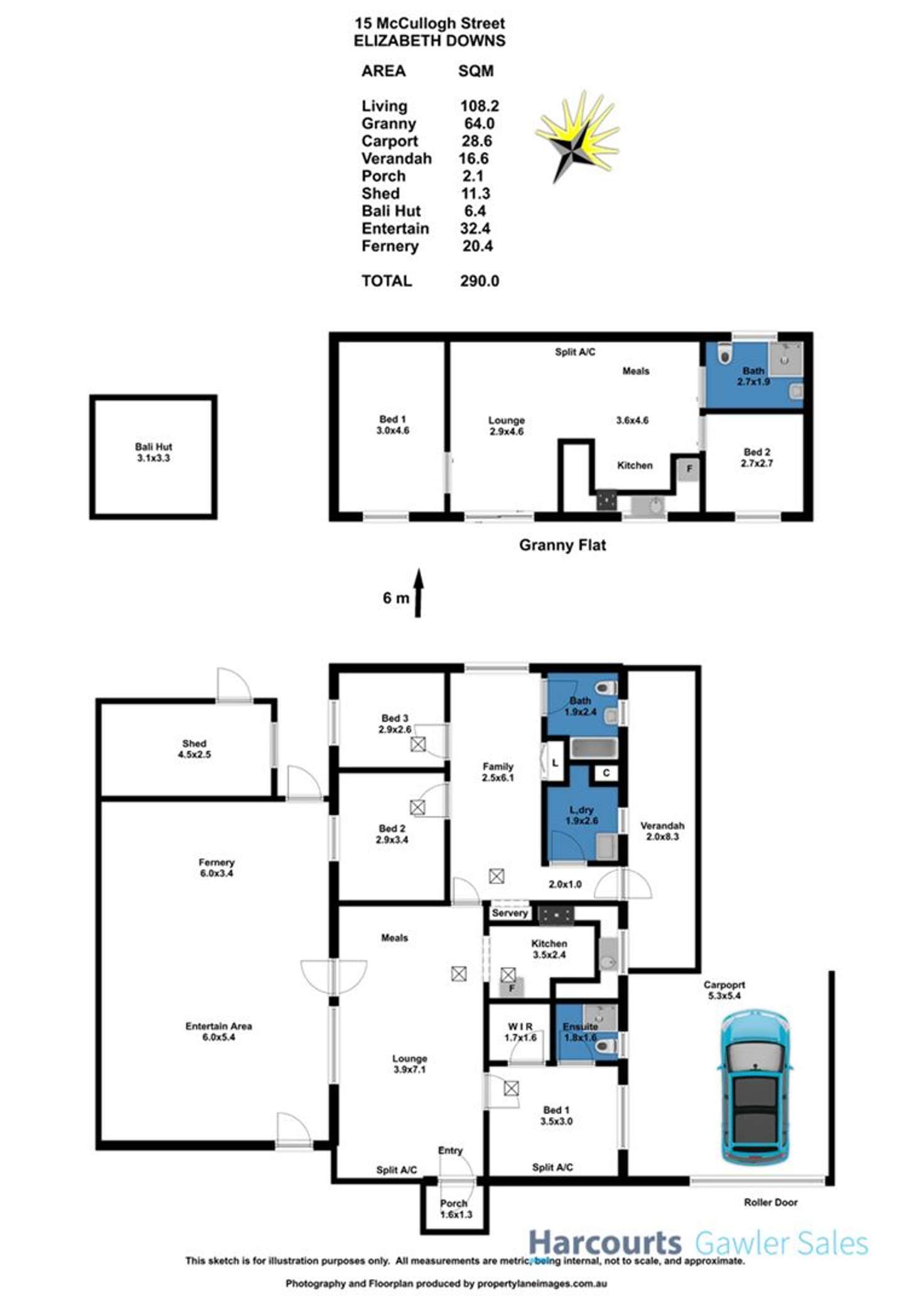 Floorplan of Homely house listing, 15 McCullogh Street, Elizabeth Downs SA 5113