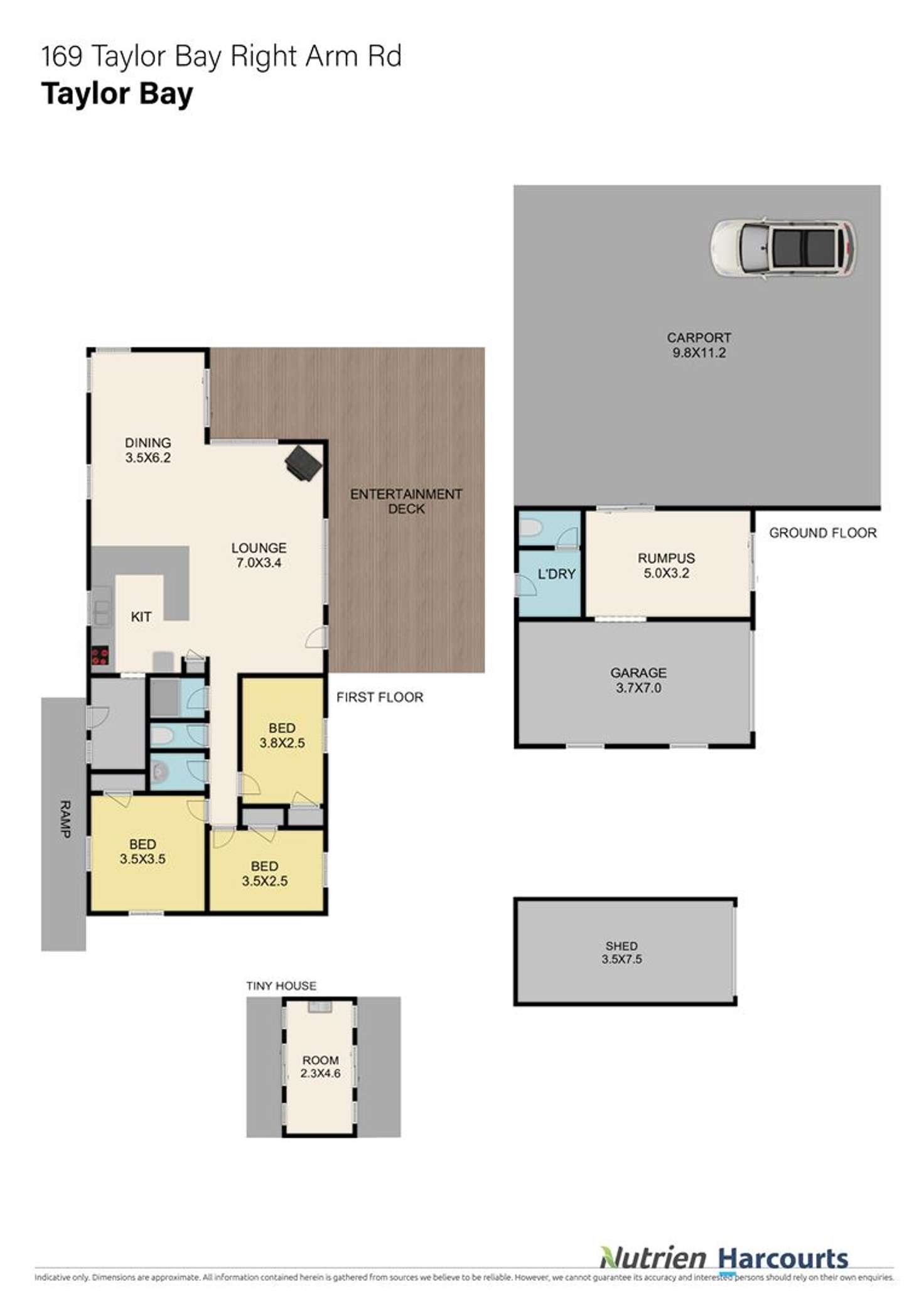 Floorplan of Homely house listing, 169 Right Arm Road, Taylor Bay VIC 3713