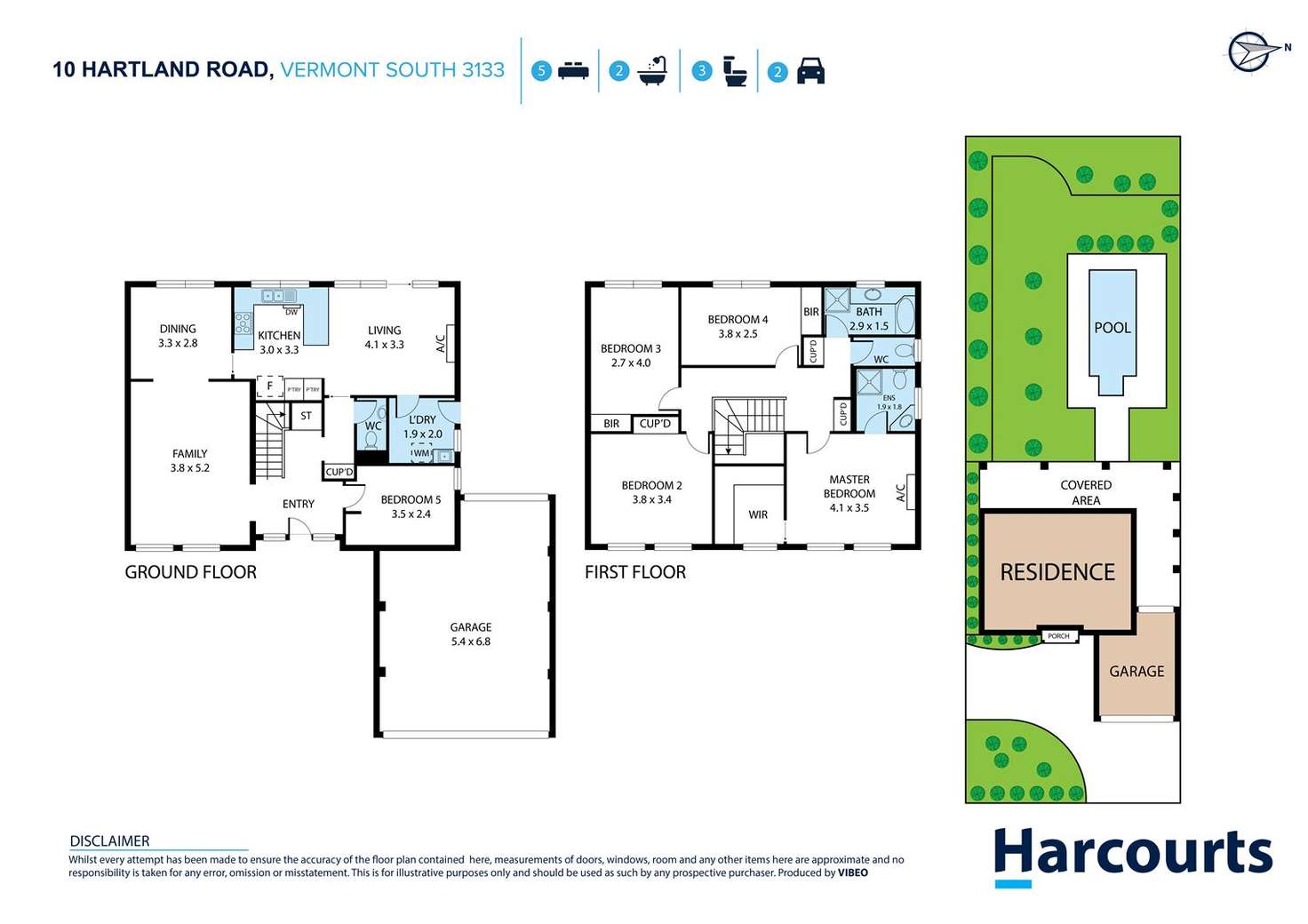Floorplan of Homely house listing, 10 Hartland Road, Vermont South VIC 3133
