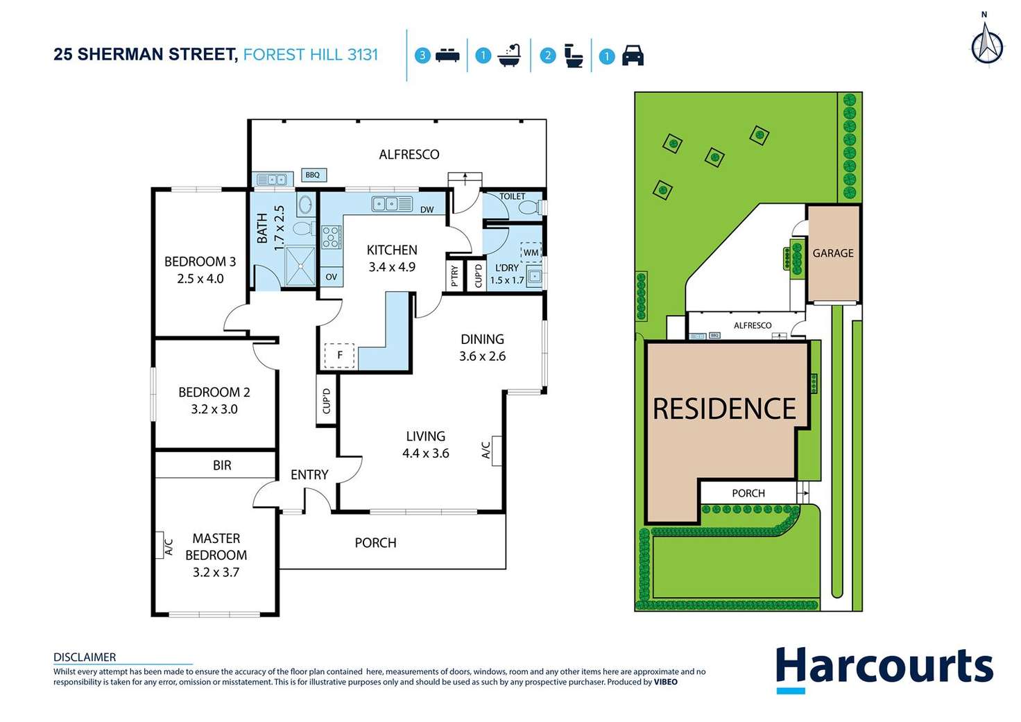 Floorplan of Homely house listing, 25 Sherman Street, Forest Hill VIC 3131