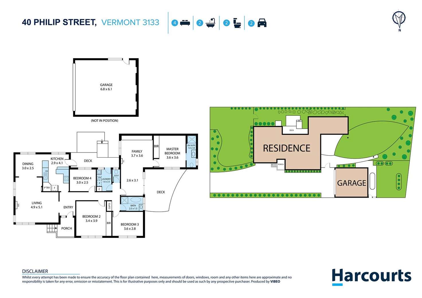 Floorplan of Homely house listing, 40 Philip Street, Vermont VIC 3133