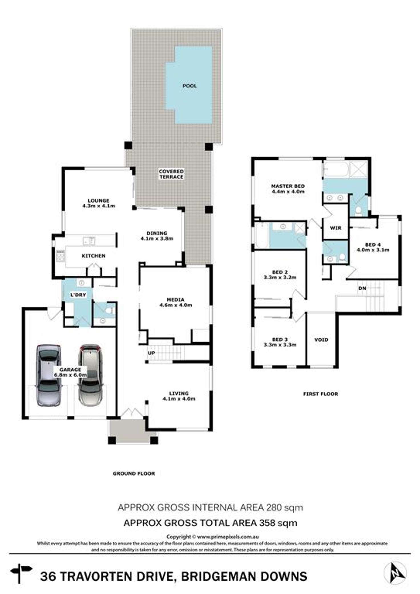 Floorplan of Homely house listing, 36 Travorten Drive, Bridgeman Downs QLD 4035