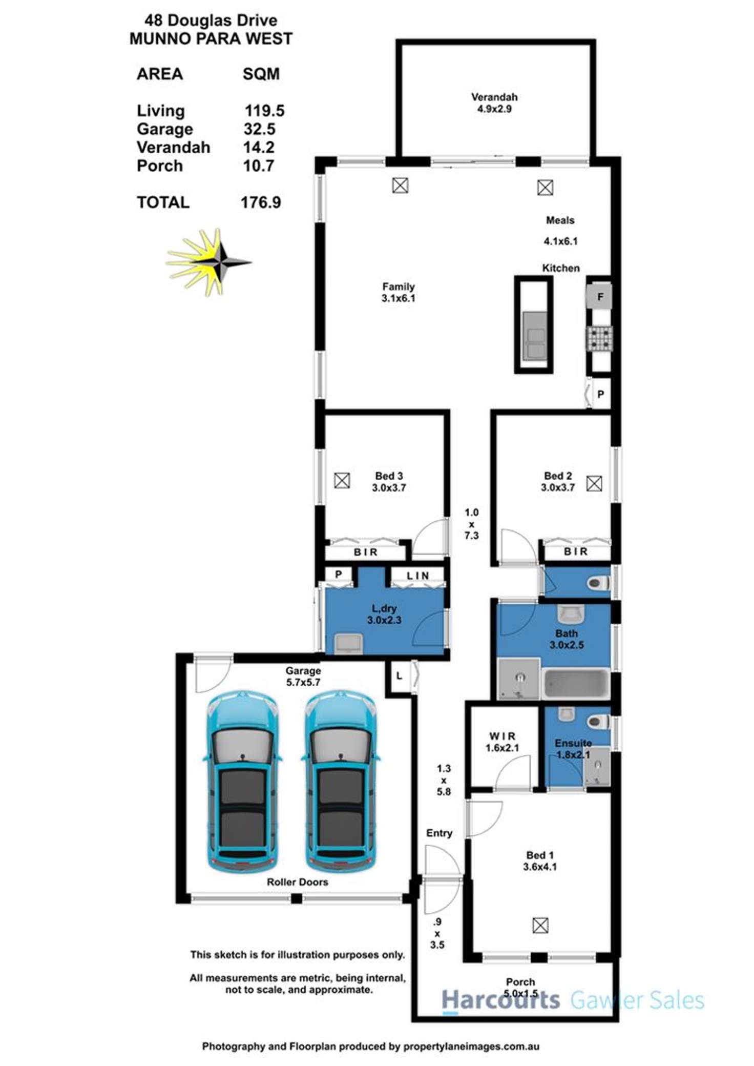 Floorplan of Homely house listing, 48 Douglas Drive, Munno Para SA 5115