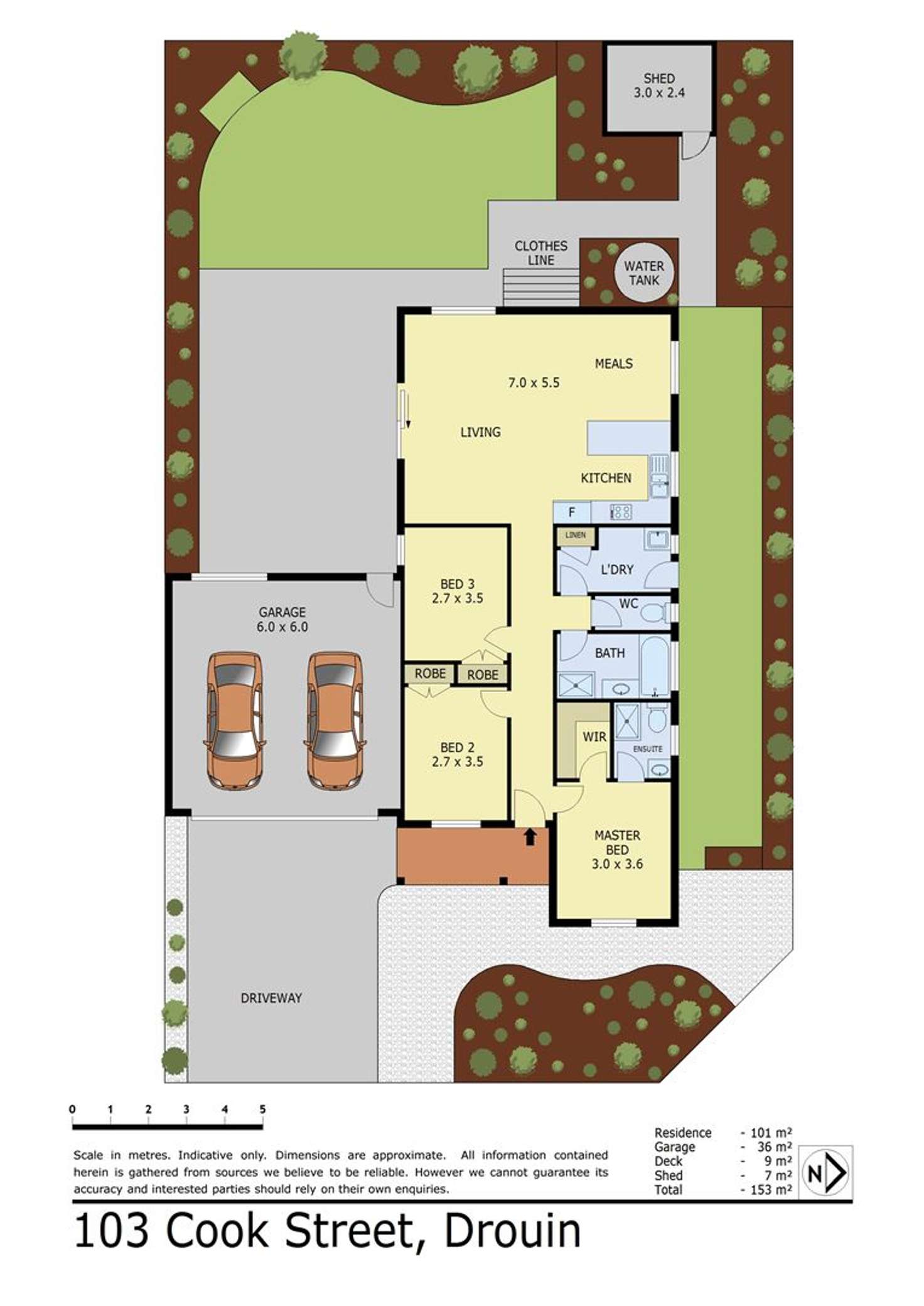 Floorplan of Homely house listing, 103 Cook Street, Drouin VIC 3818