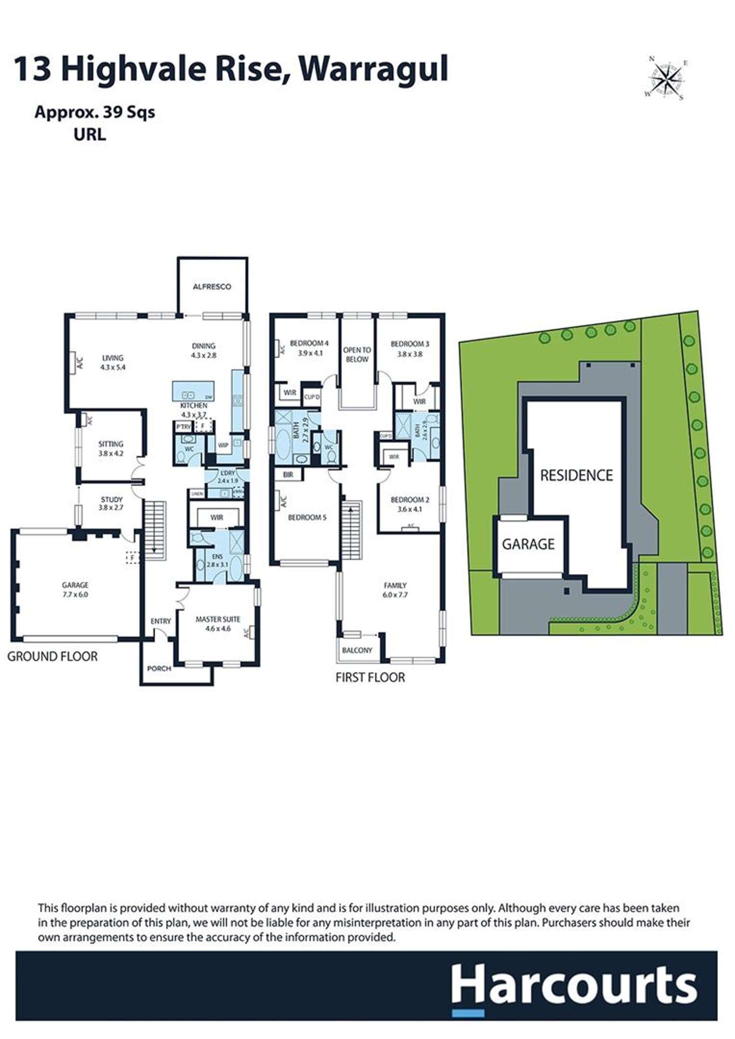Floorplan of Homely house listing, 13 Highvale Rise, Warragul VIC 3820