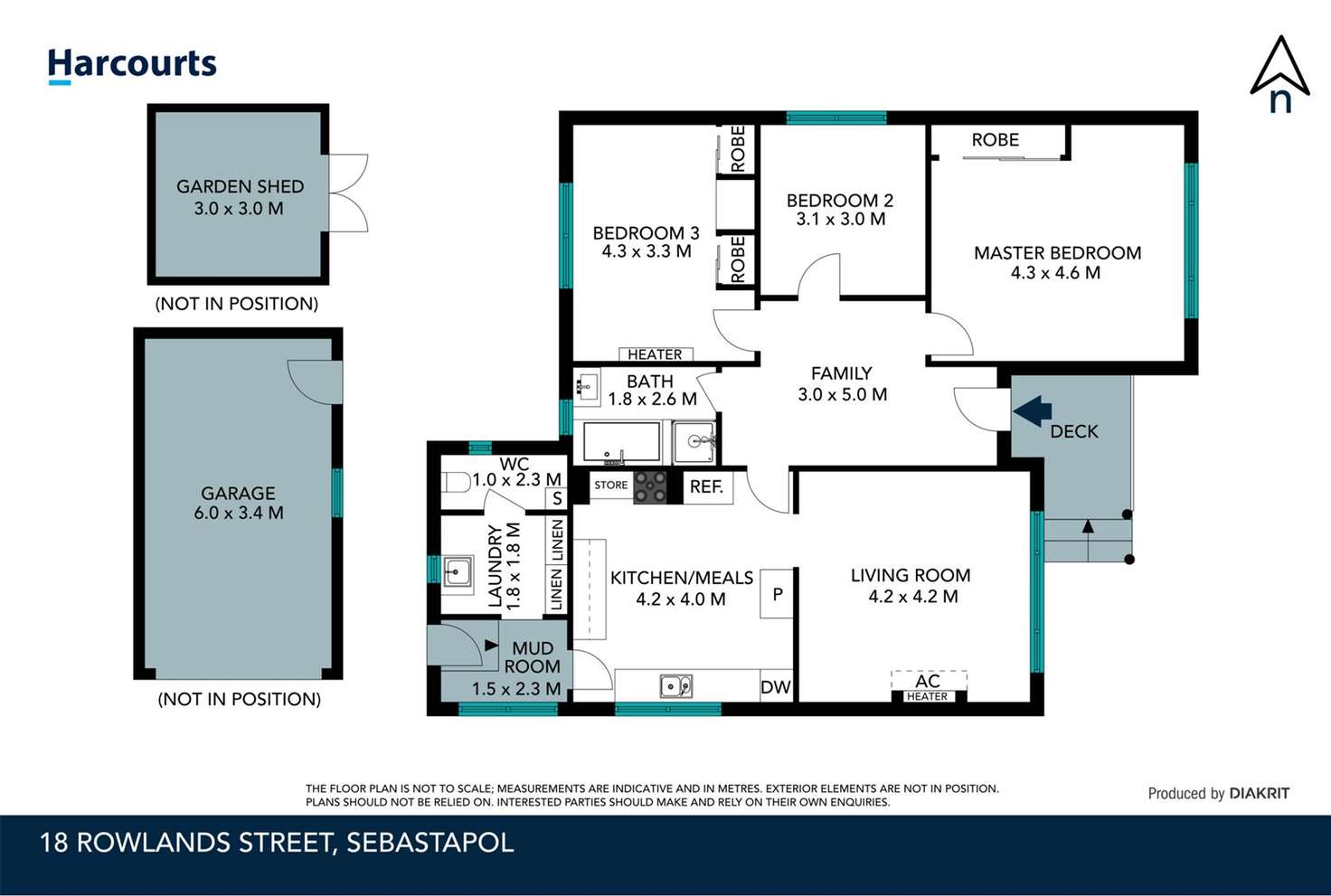 Floorplan of Homely house listing, 18 Rowlands Street, Sebastopol VIC 3356
