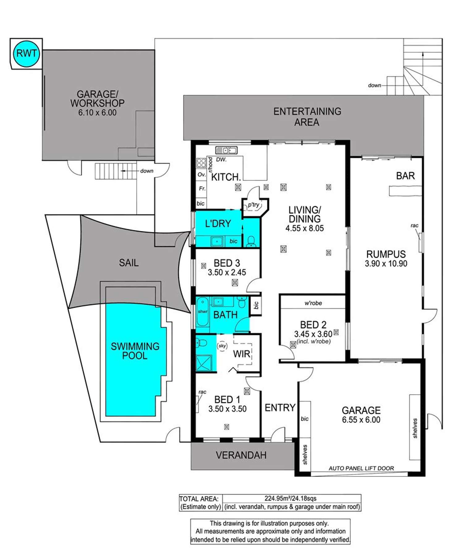 Floorplan of Homely house listing, 1 Annabelle Drive, Hallett Cove SA 5158