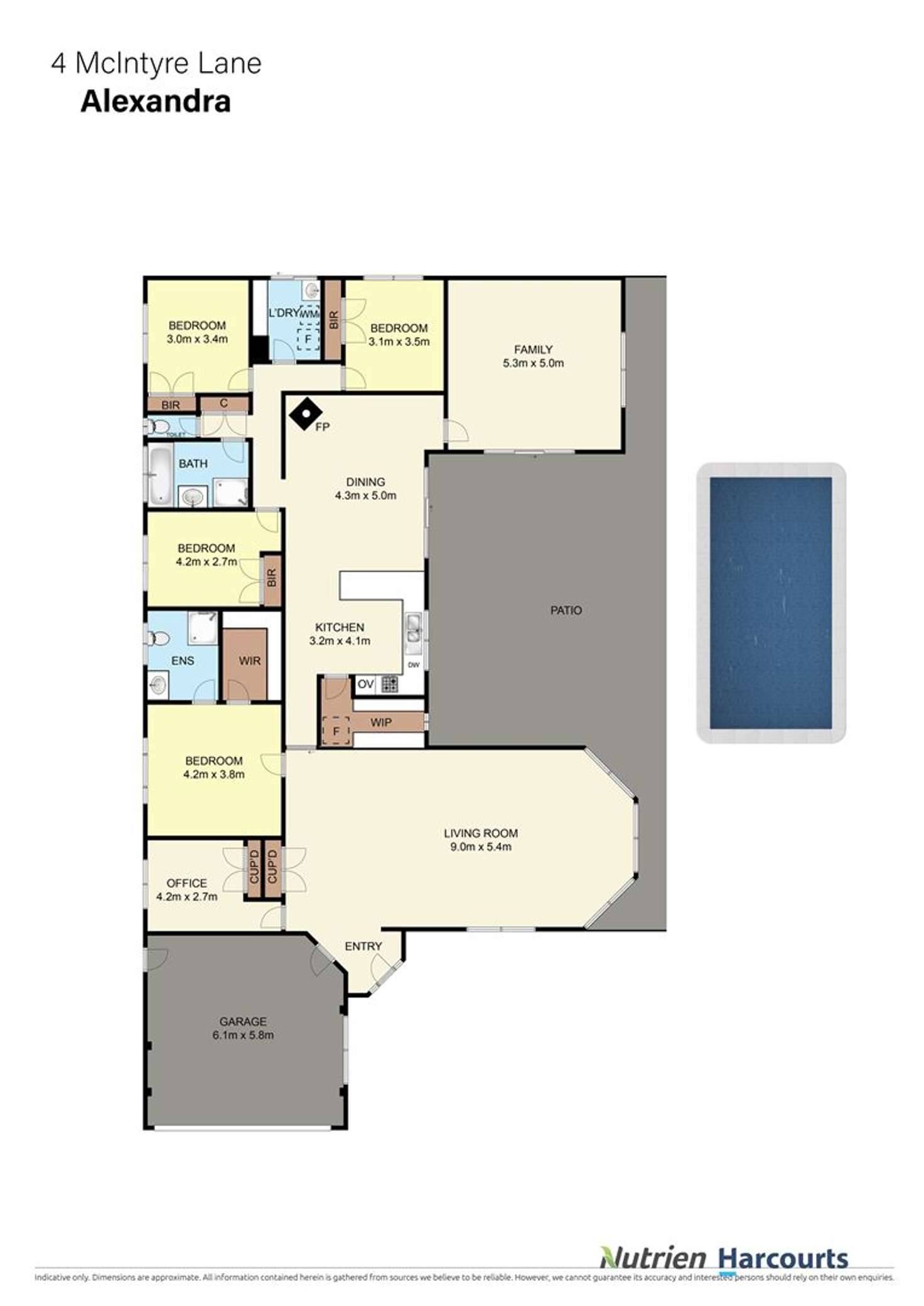 Floorplan of Homely house listing, 4 McIntyre Lane, Alexandra VIC 3714