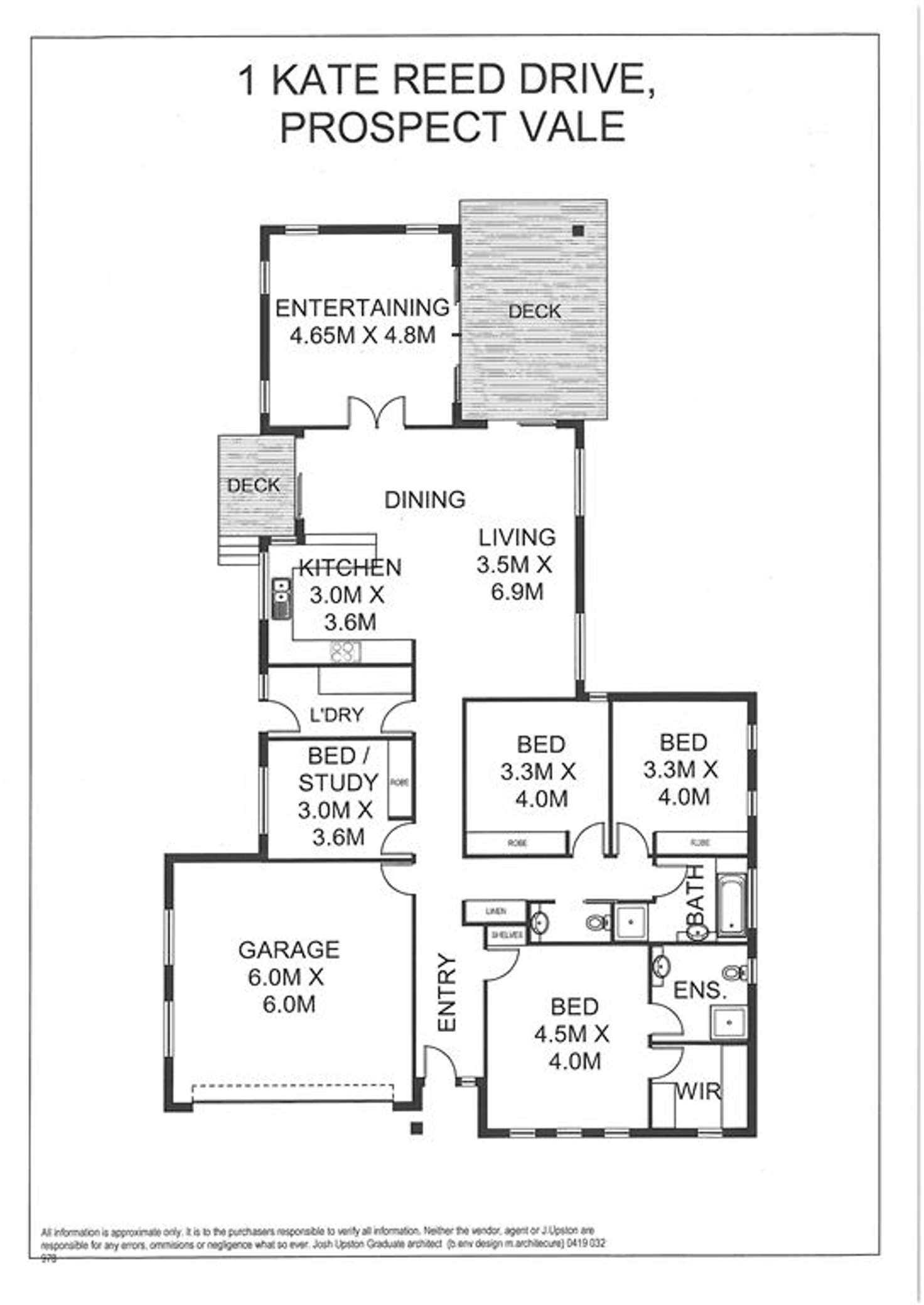 Floorplan of Homely house listing, 1 Kate Reed Drive, Prospect TAS 7250