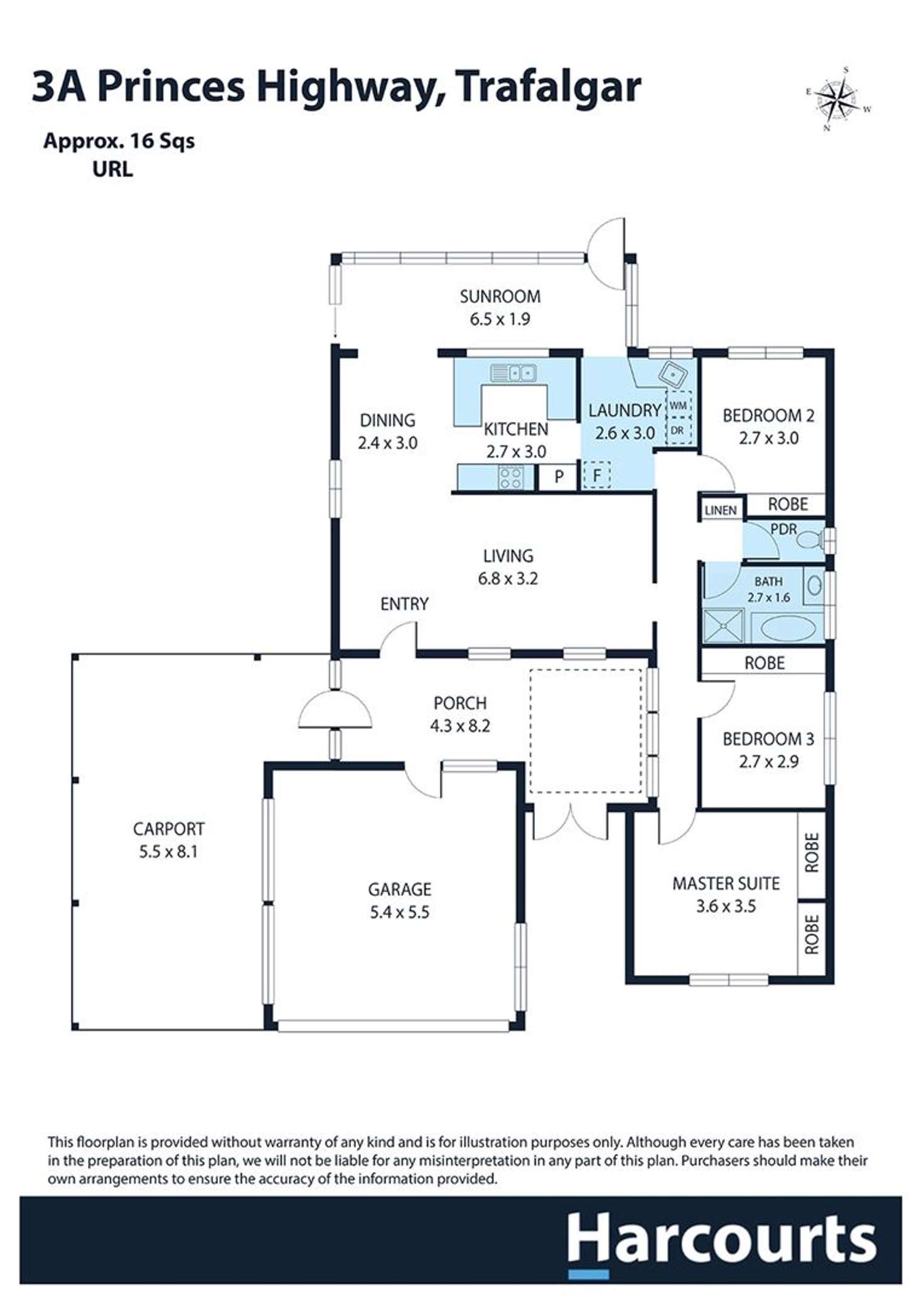 Floorplan of Homely house listing, 3A Princes Highway, Trafalgar VIC 3824