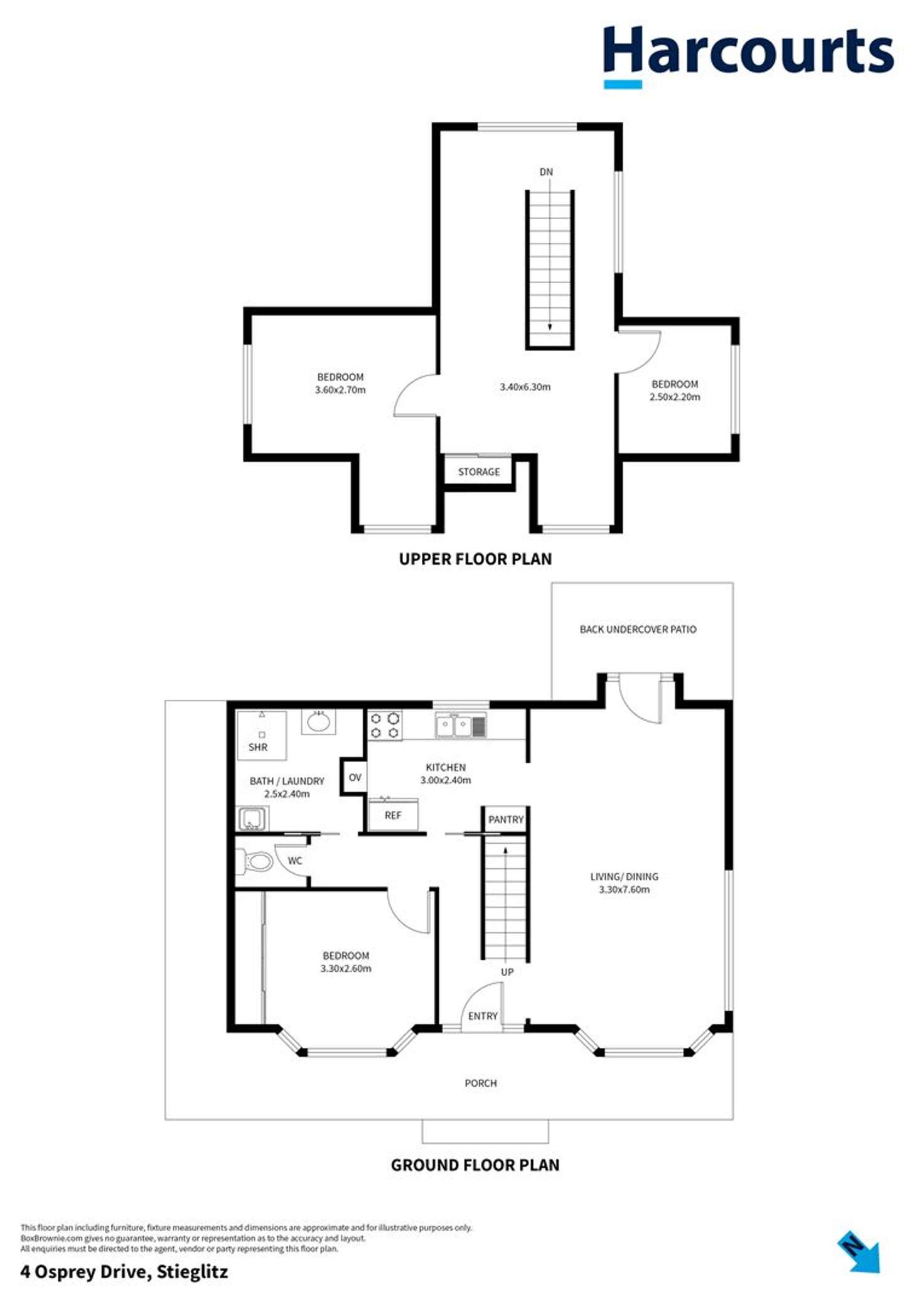 Floorplan of Homely house listing, 4 Osprey Drive, Stieglitz TAS 7216