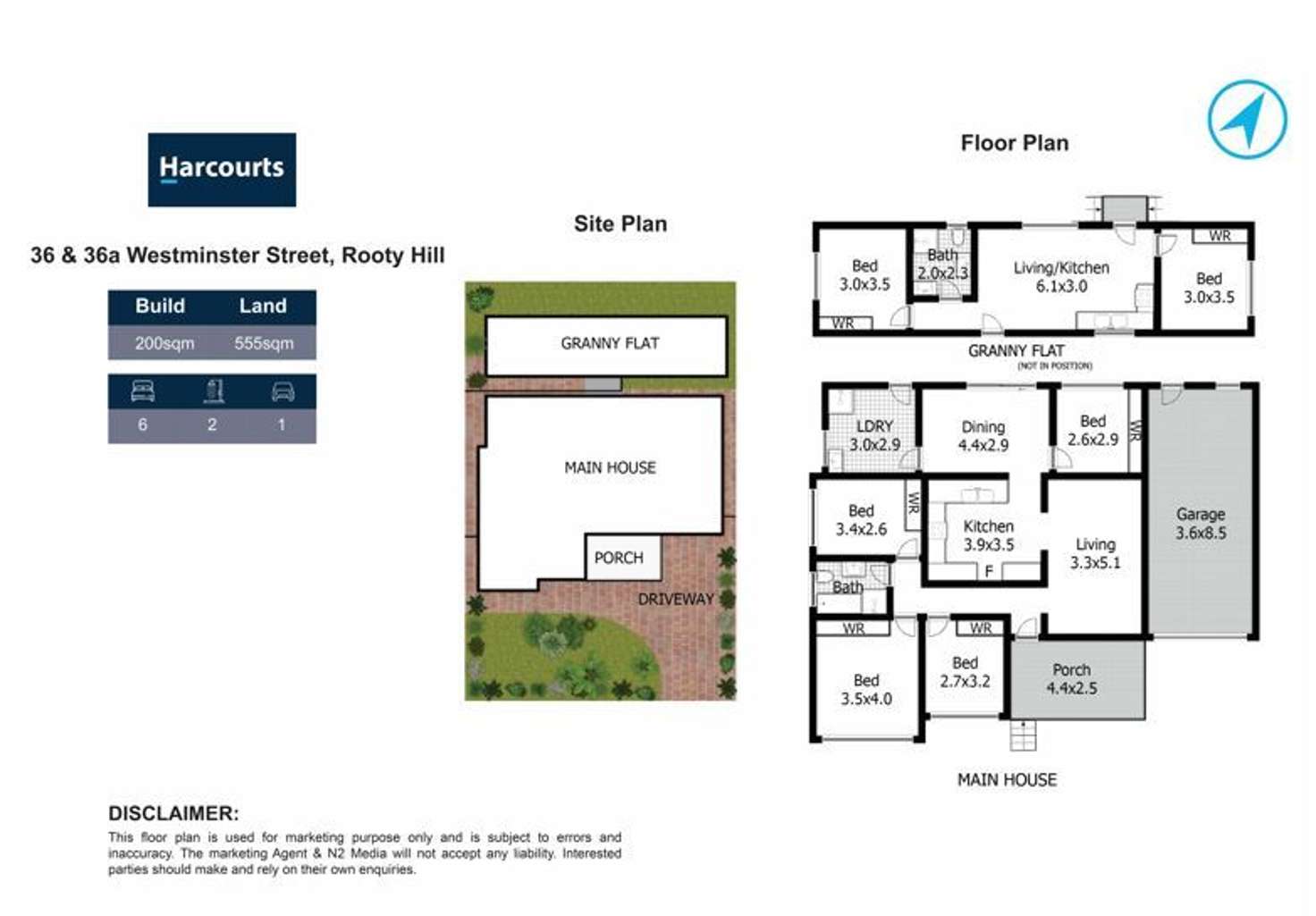 Floorplan of Homely house listing, 36 & 36A Westminster Street, Rooty Hill NSW 2766