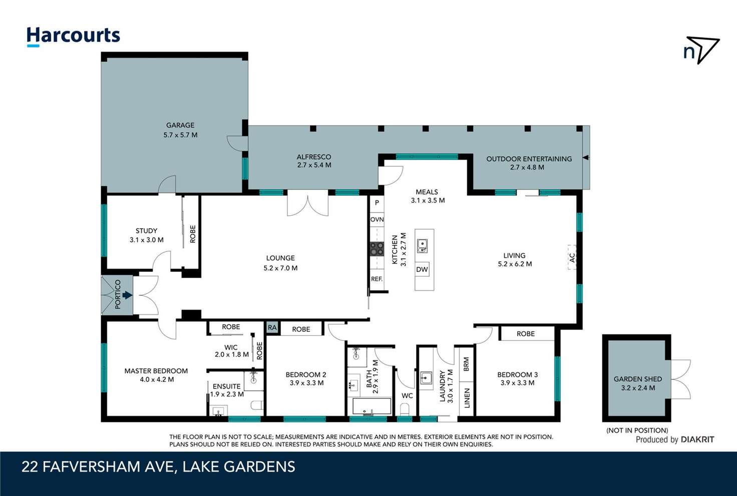 Floorplan of Homely house listing, 22 Faversham Avenue, Lake Gardens VIC 3355