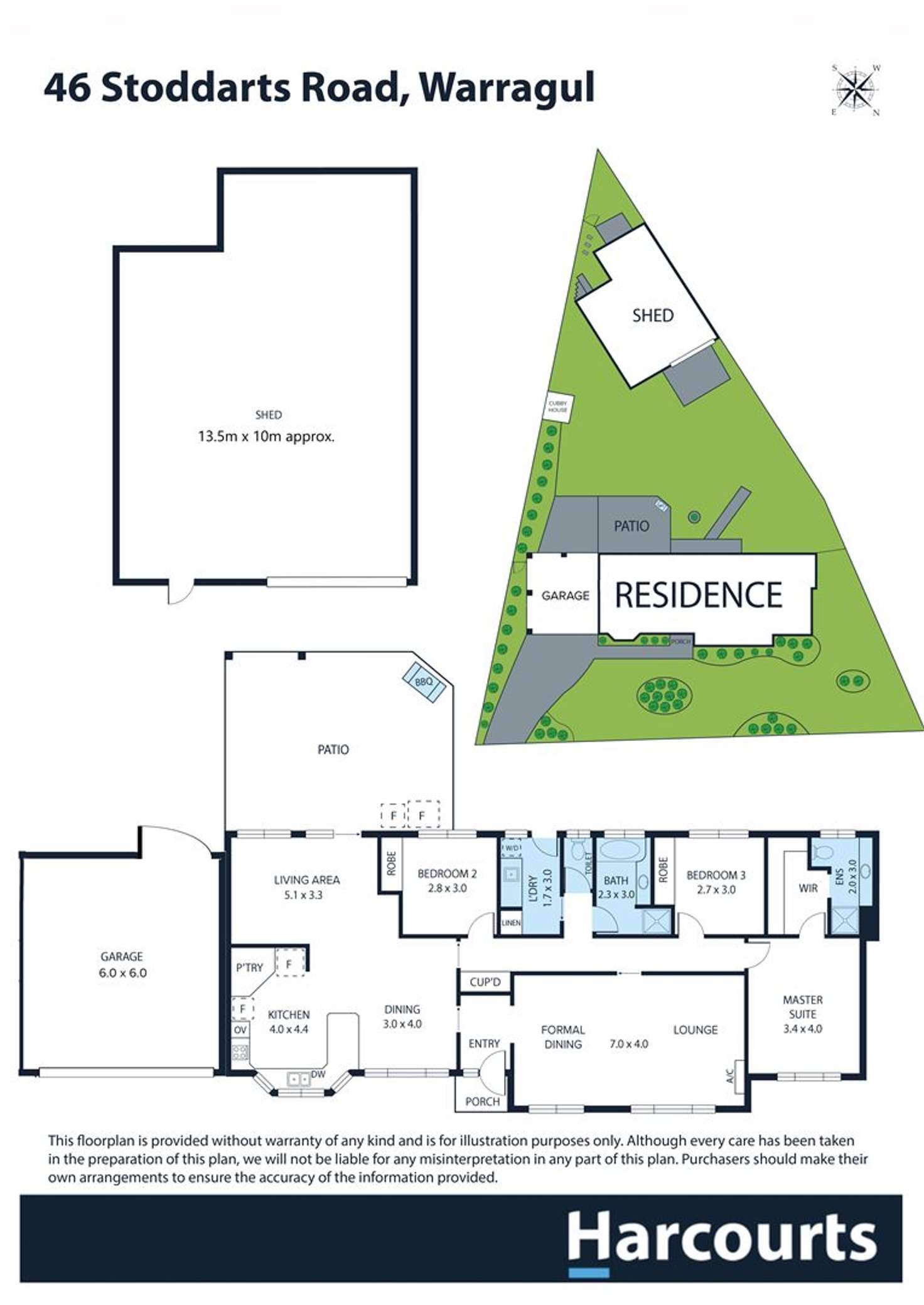 Floorplan of Homely house listing, 46 Stoddarts Road, Warragul VIC 3820