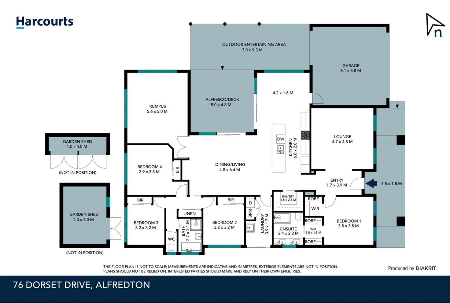 Floorplan of Homely house listing, 76 Dorset Drive, Alfredton VIC 3350