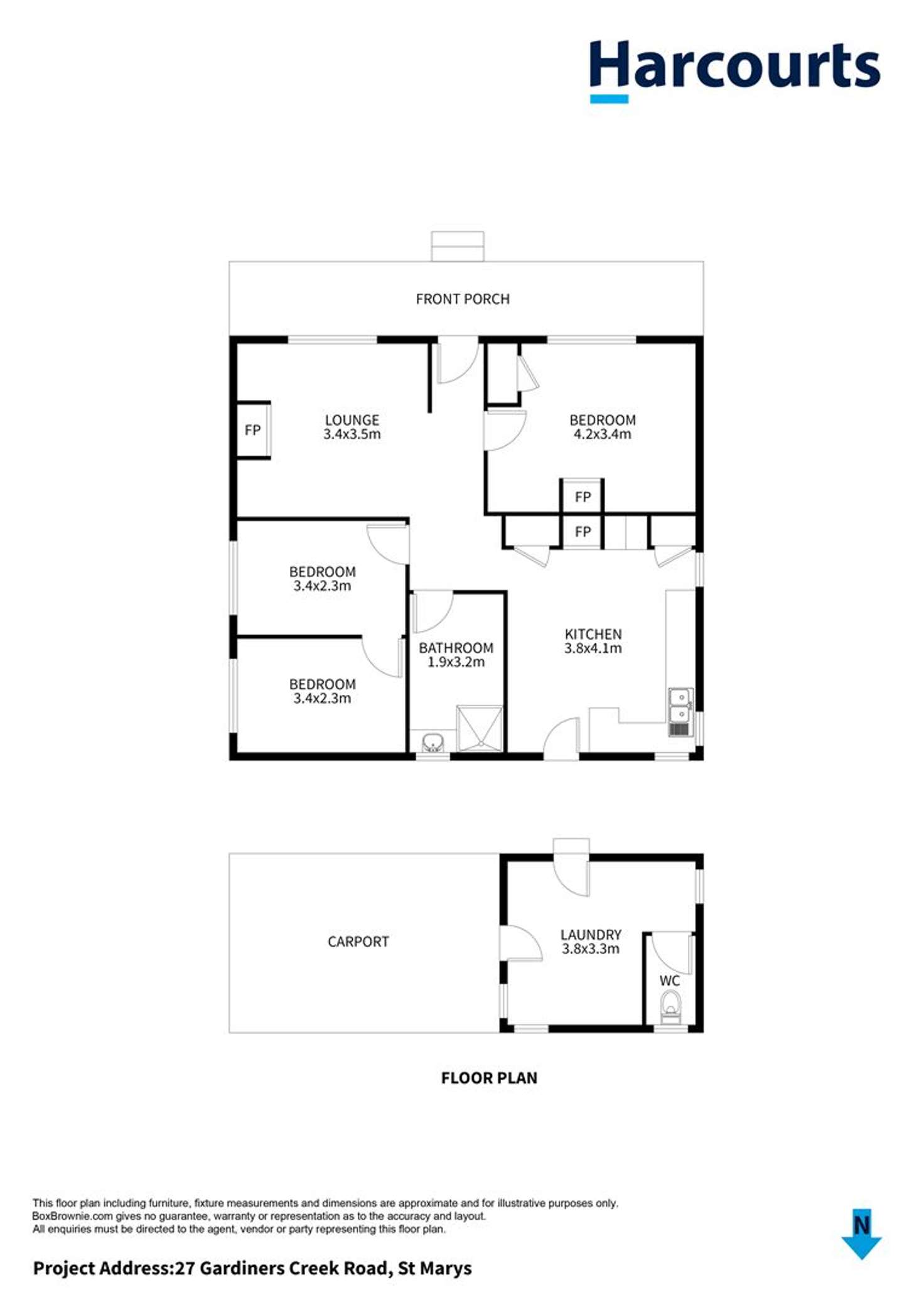 Floorplan of Homely house listing, 27 Gardiners Creek Road, St Marys TAS 7215