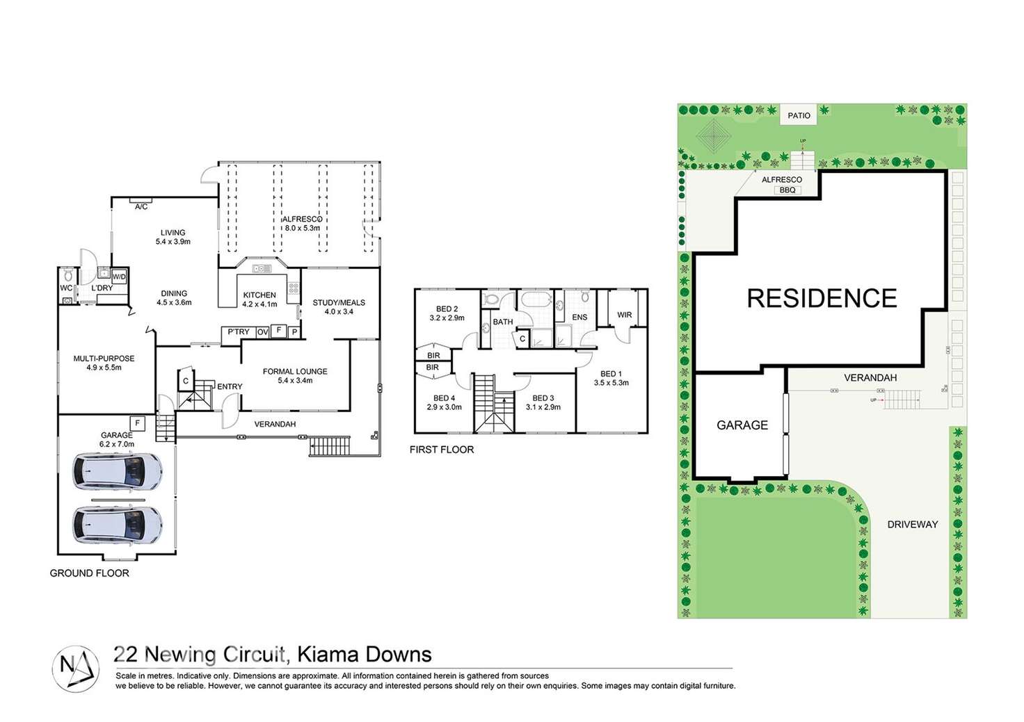 Floorplan of Homely house listing, 22 Newing Circuit, Kiama Downs NSW 2533