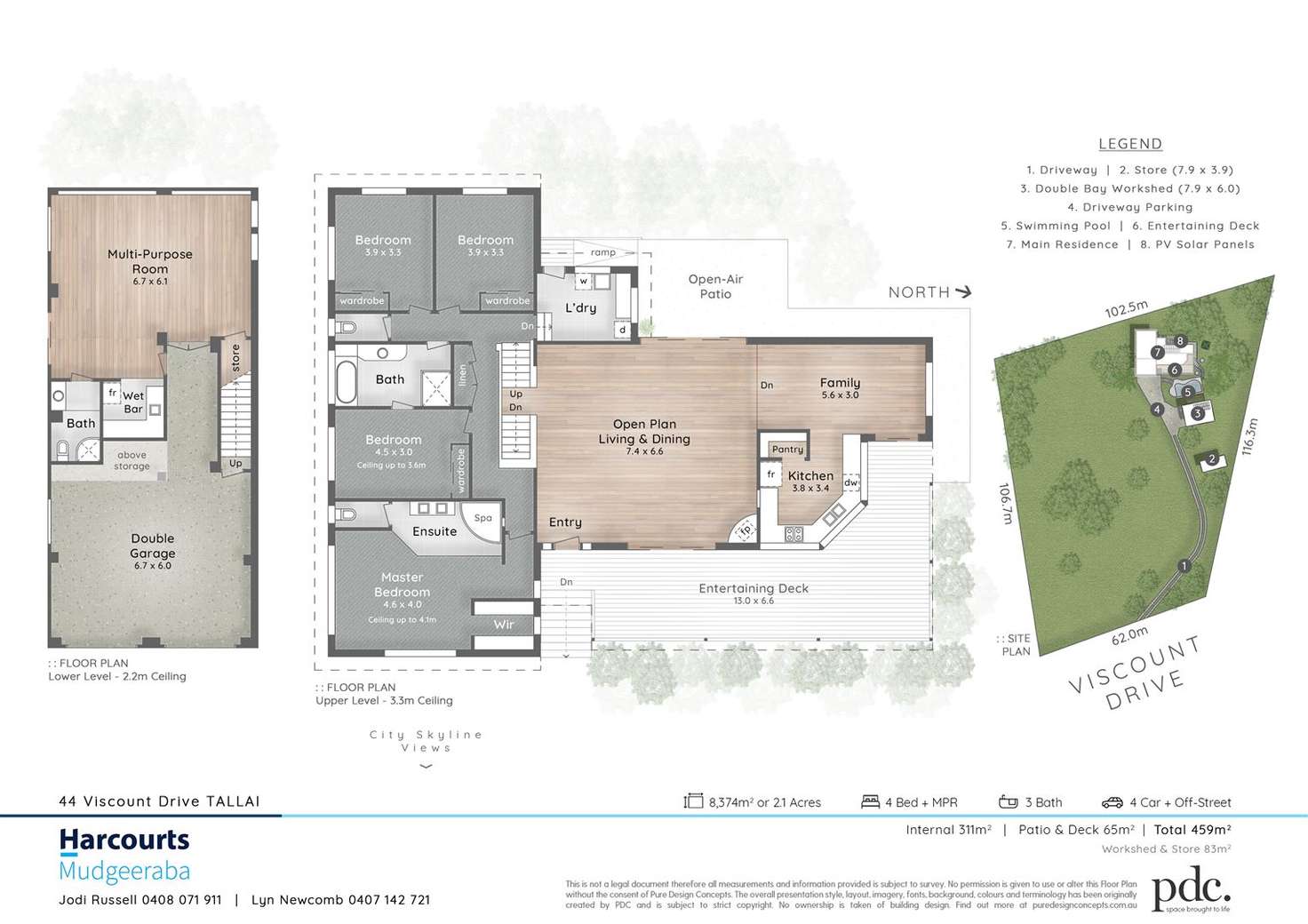 Floorplan of Homely house listing, 44 Viscount Drive, Tallai QLD 4213